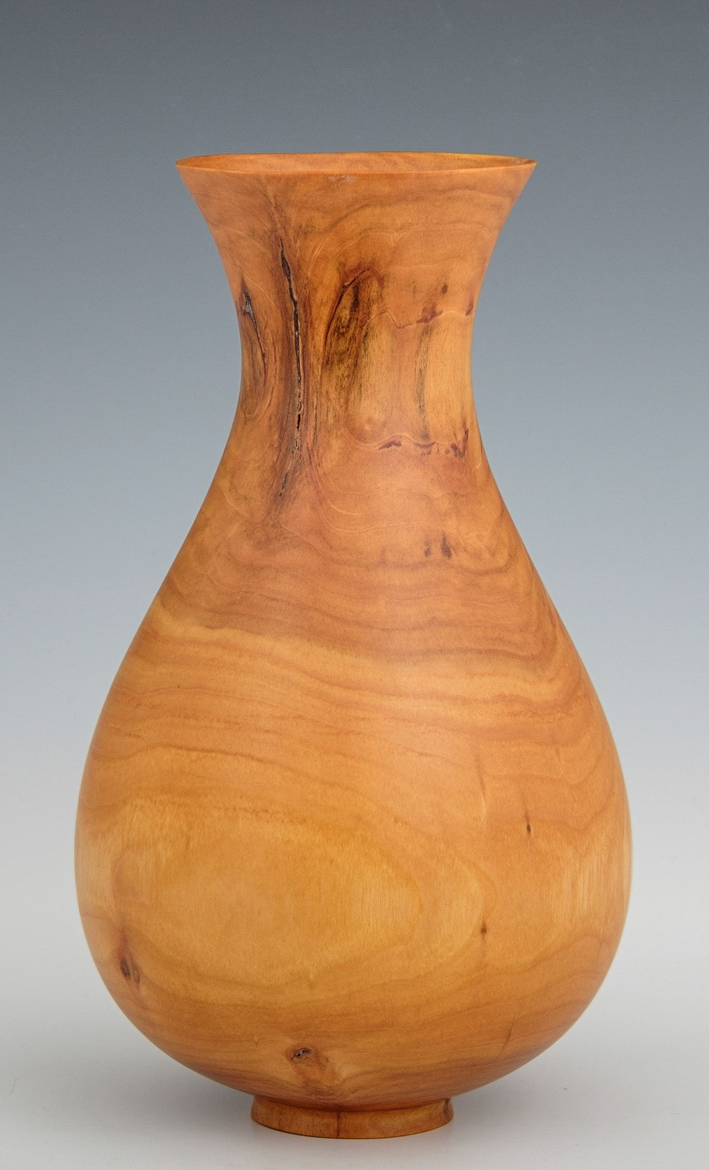 Cherry Hollow Form - Diameter: 5 inches, Height: 8 5/8 inches (D127)