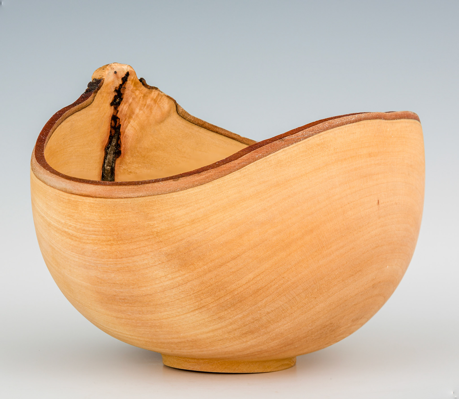 Madrone Natural Edge Bowl - Diameter: 6 inches, Height: 4 3/8 inches (C112)