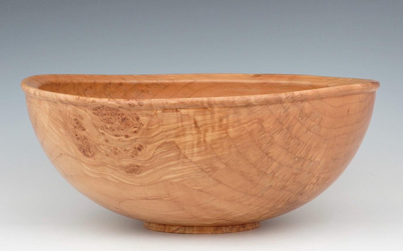 Maple Bowl - Diameter: 13 1/2 inches, Height: 5 1/2 inches (F40)
