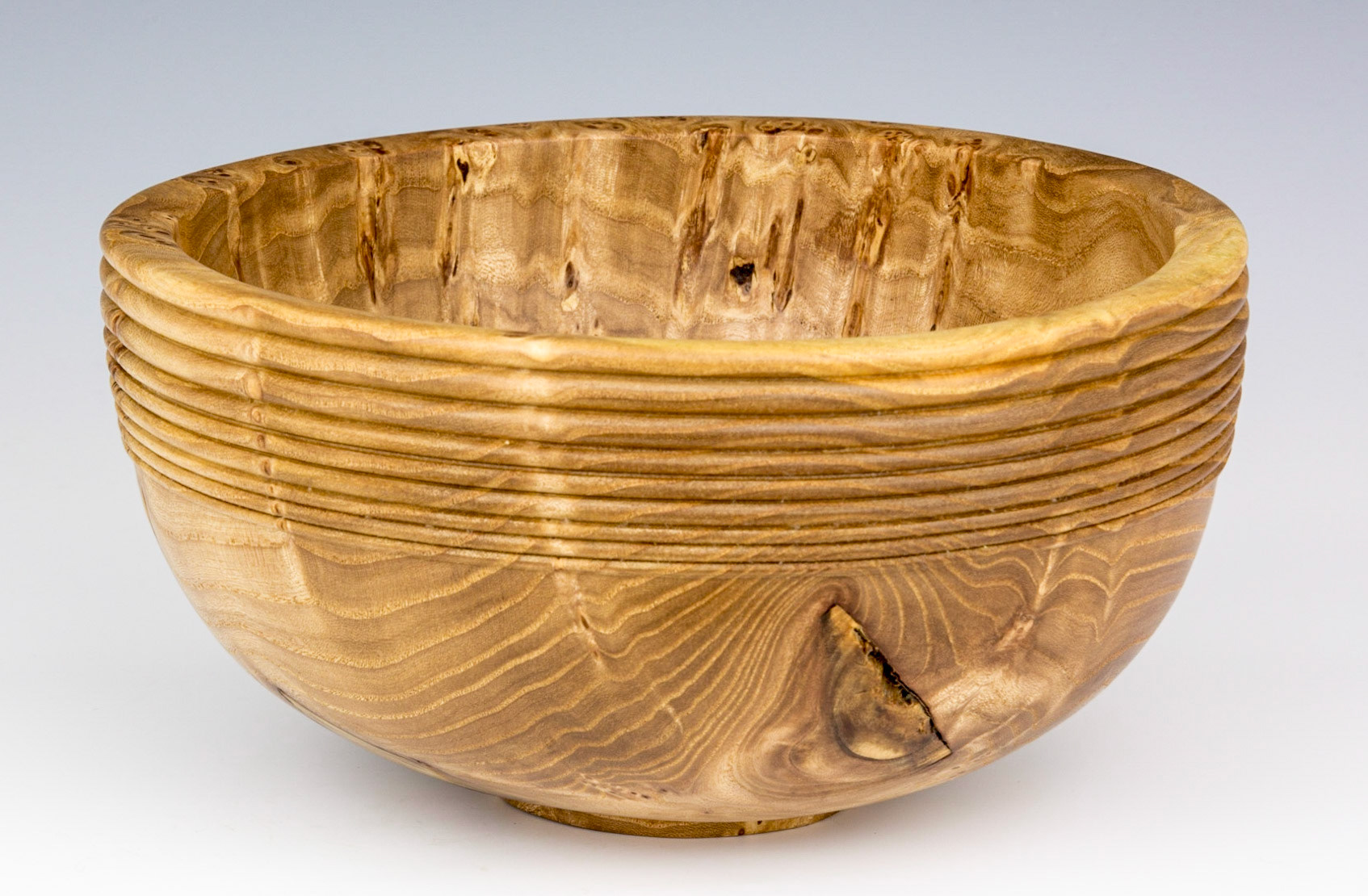 Elm Bowl - Diameter: 8 5/16 inches, Height: 3 5/16 inches (C18)