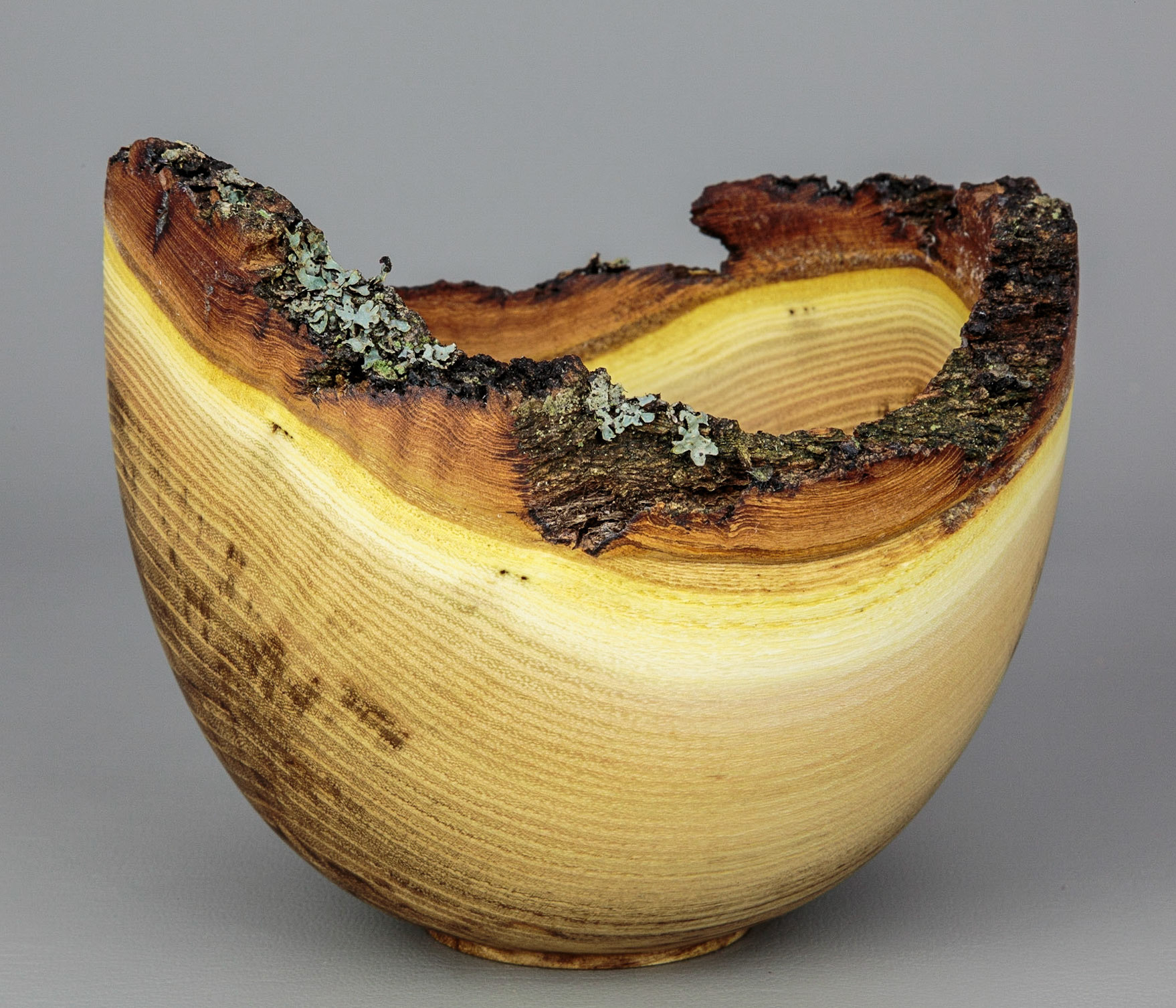 Black Locust Natural Edge Bowl - Diameter: 5 1/2 inches, Height: 4 5/8 inches