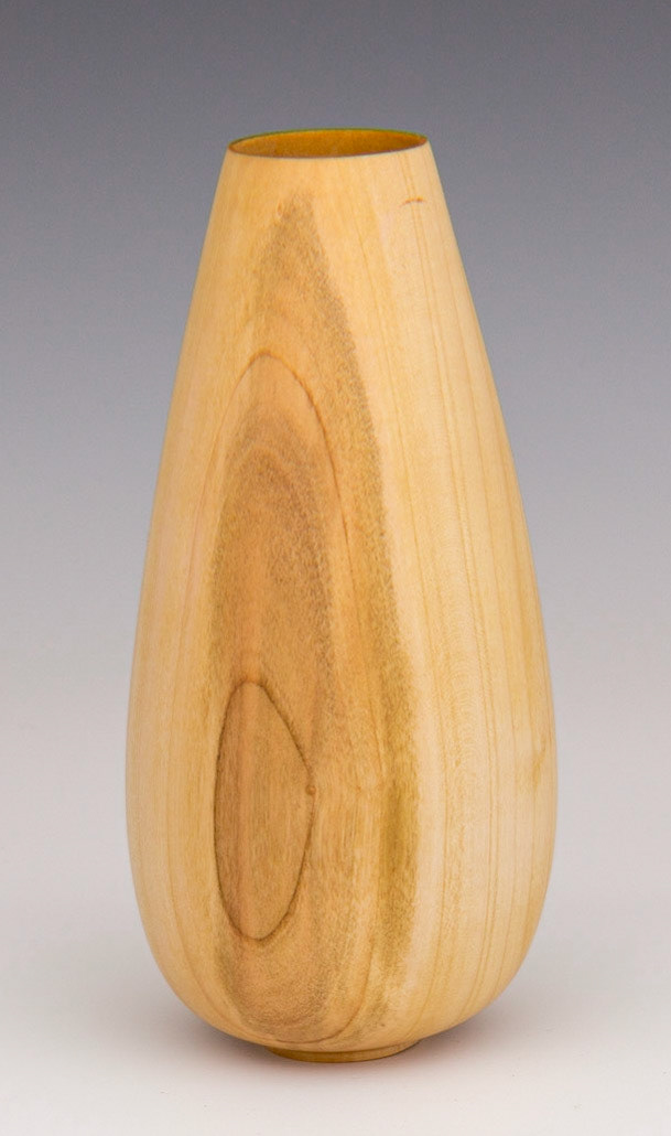 Plum Hollow Form - Diameter: 3 1/4 inches, Height: 6 1/2 inches (F78)
