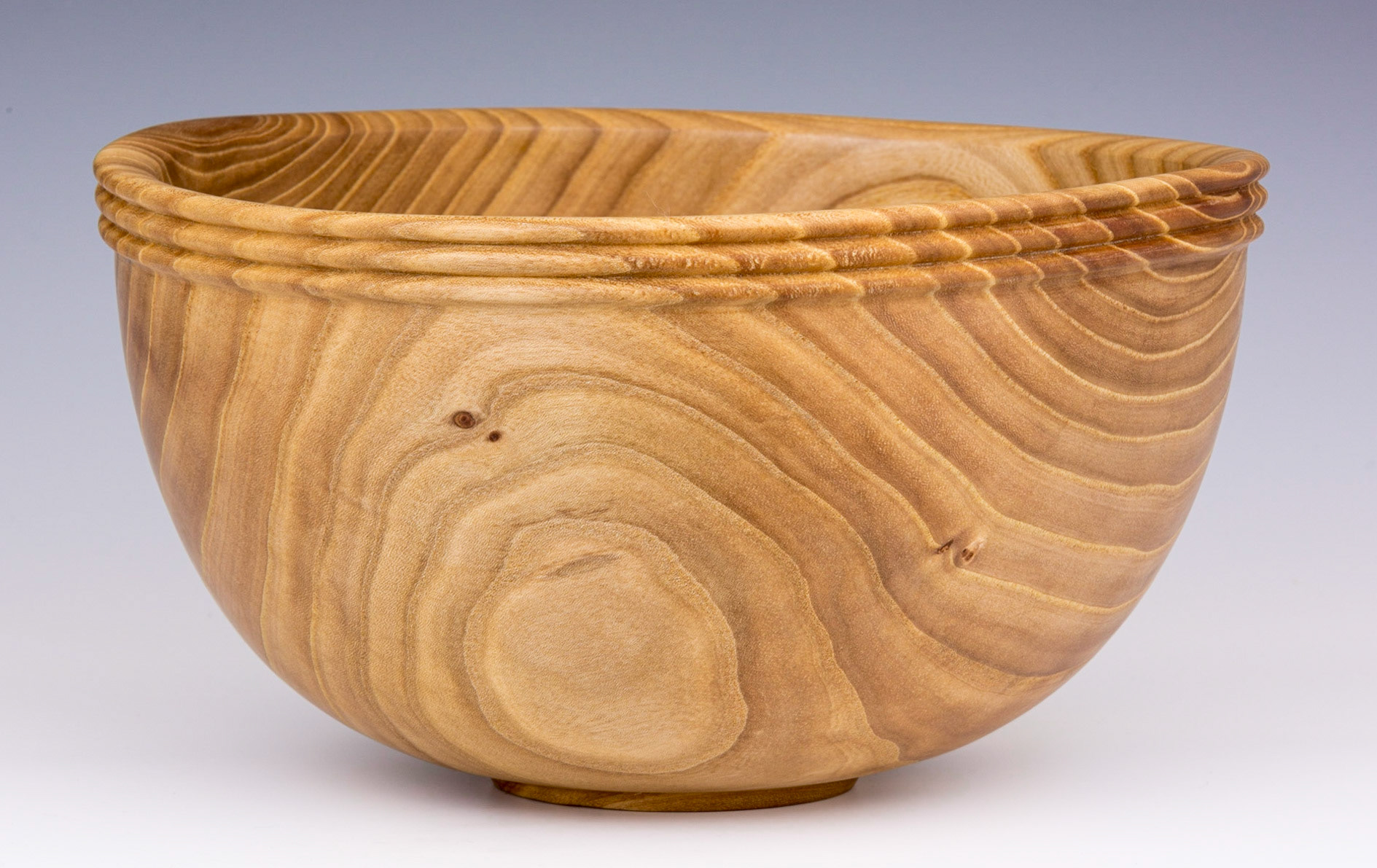 Elm Bowl - Diameter: 8 7/8 inches, Height: 5 inches (C12)