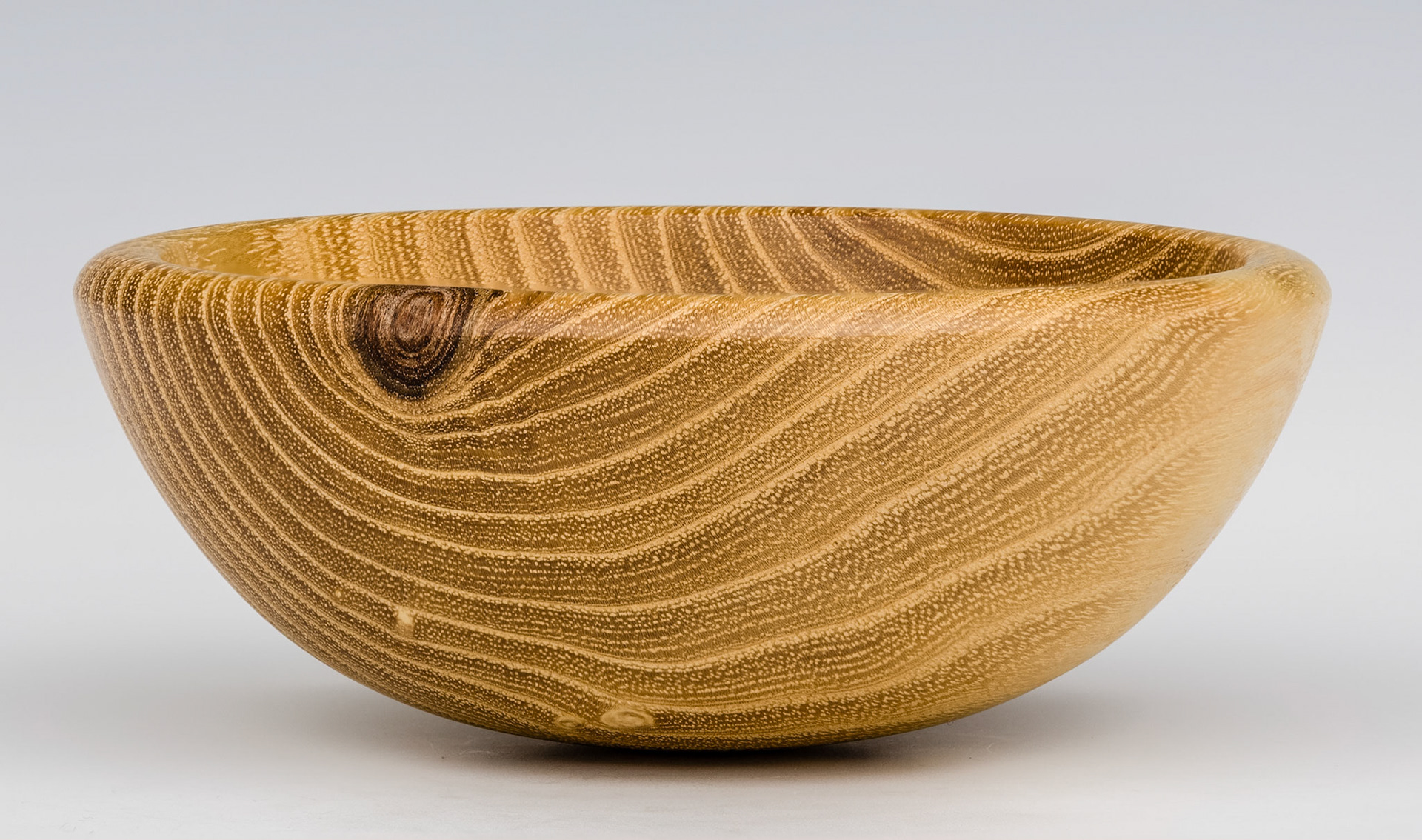 Black Locust Round Bottom Bowl - Diameter: 5 1/2 inches, Height: 2 1/8 inches (K16)