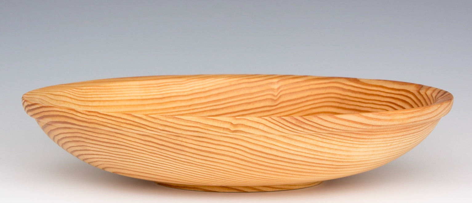 Douglas Fir Bowl - Diameter: 12 1/4 inches, Height: 2 1/2 inches (D7)