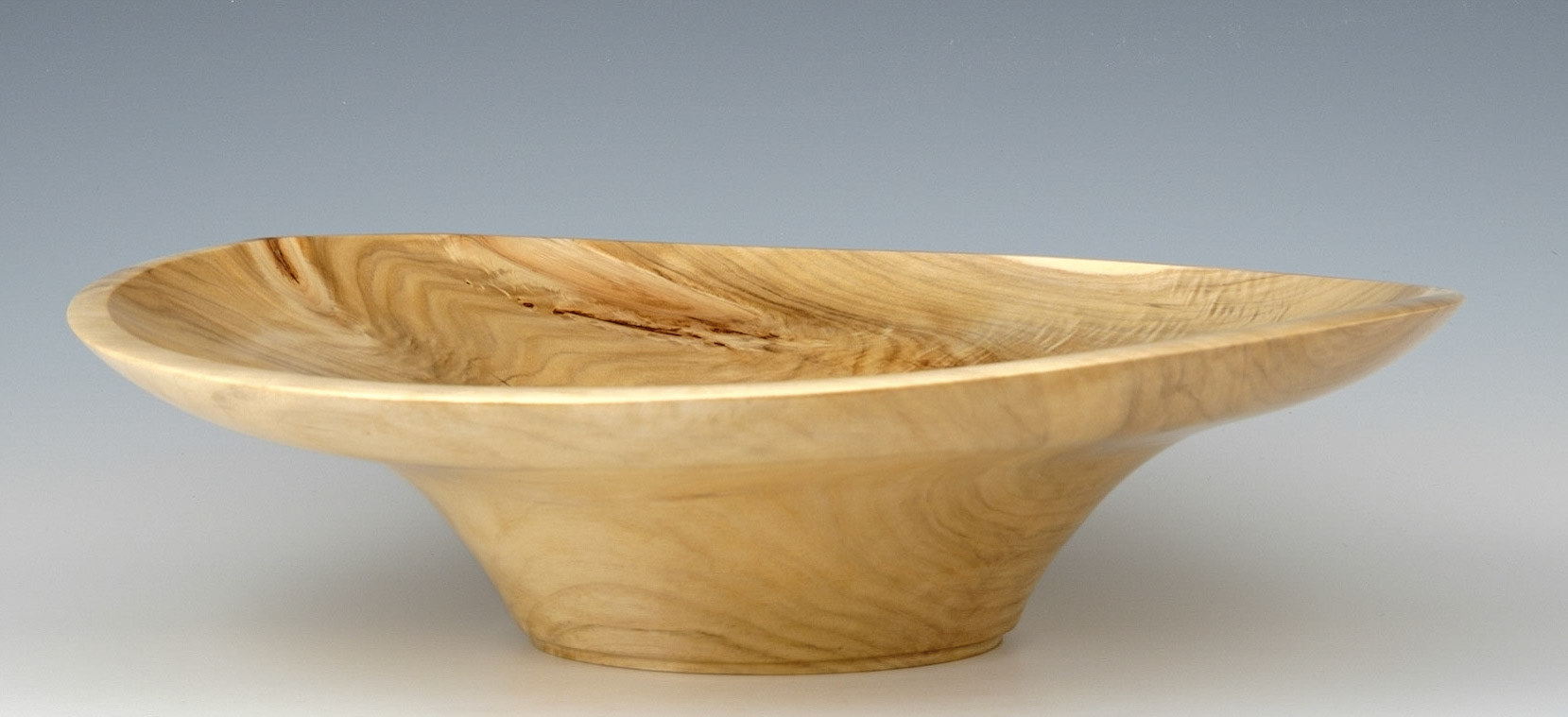 Lombardy Poplar Bowl - Diameter: 13 3/4 inches, Height: 3 1/2 inches (G83)