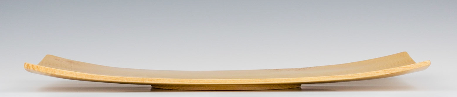 Black Locust Platter - Length: 16 inches, Width: 8 9/16 inches, Height: 1 3/8 inches (K59)