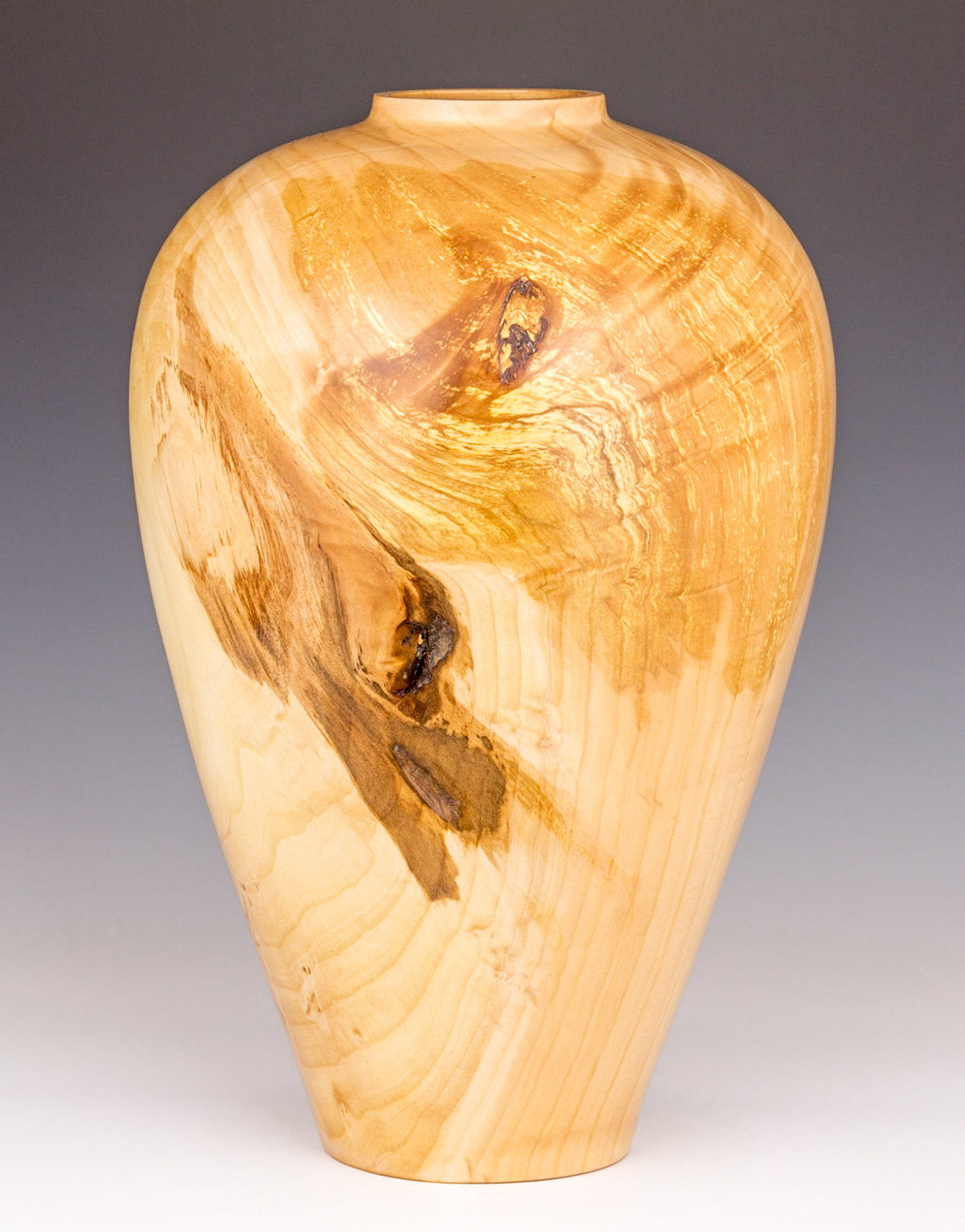 Willow Hollow Form - Diameter: 8 3/8 inches, Height: 12 7/8 inches (C78)