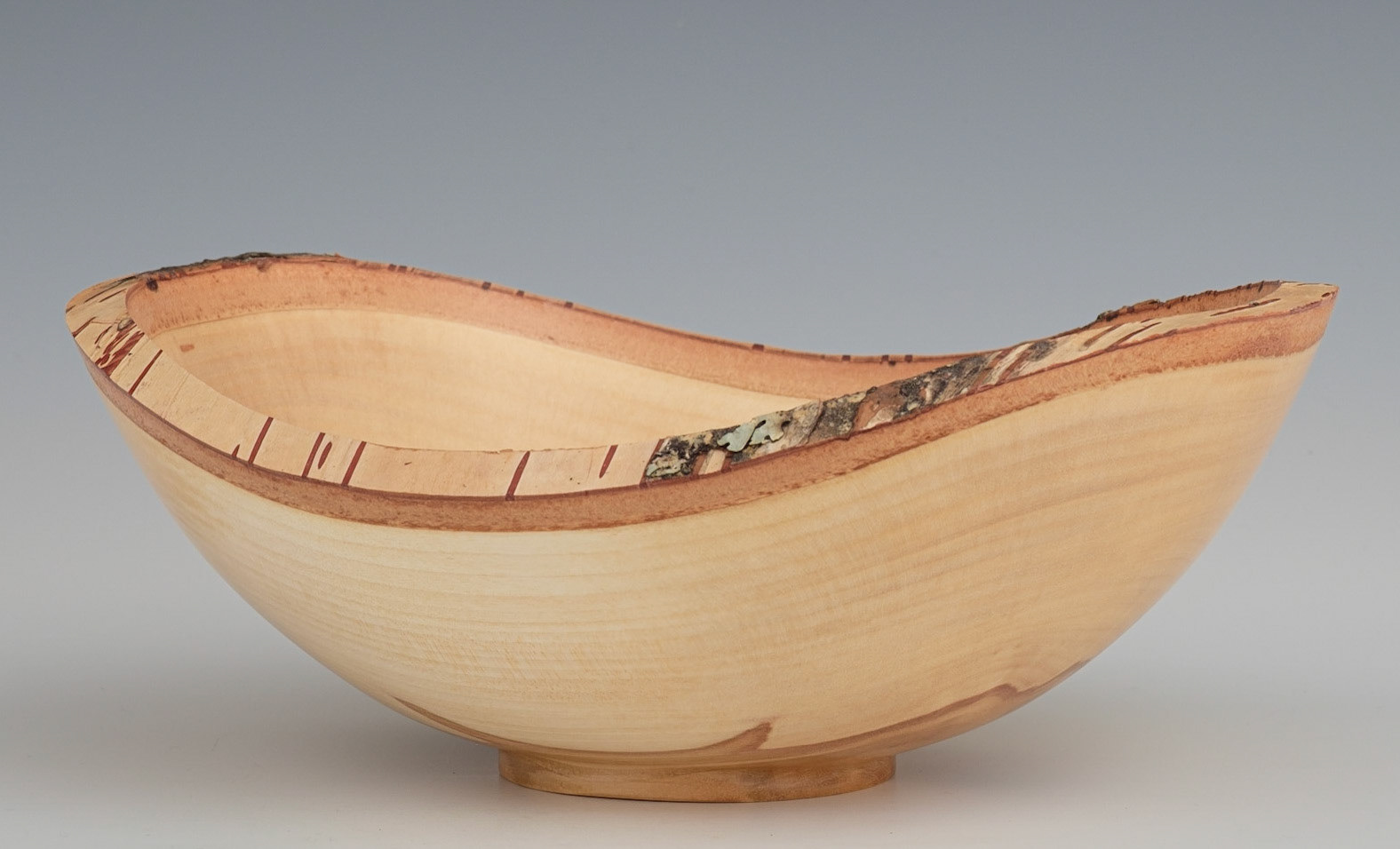 Birch Natural Edge Bowl - Diameter:  9 inches, Height:  3 1/2 inches (J49)