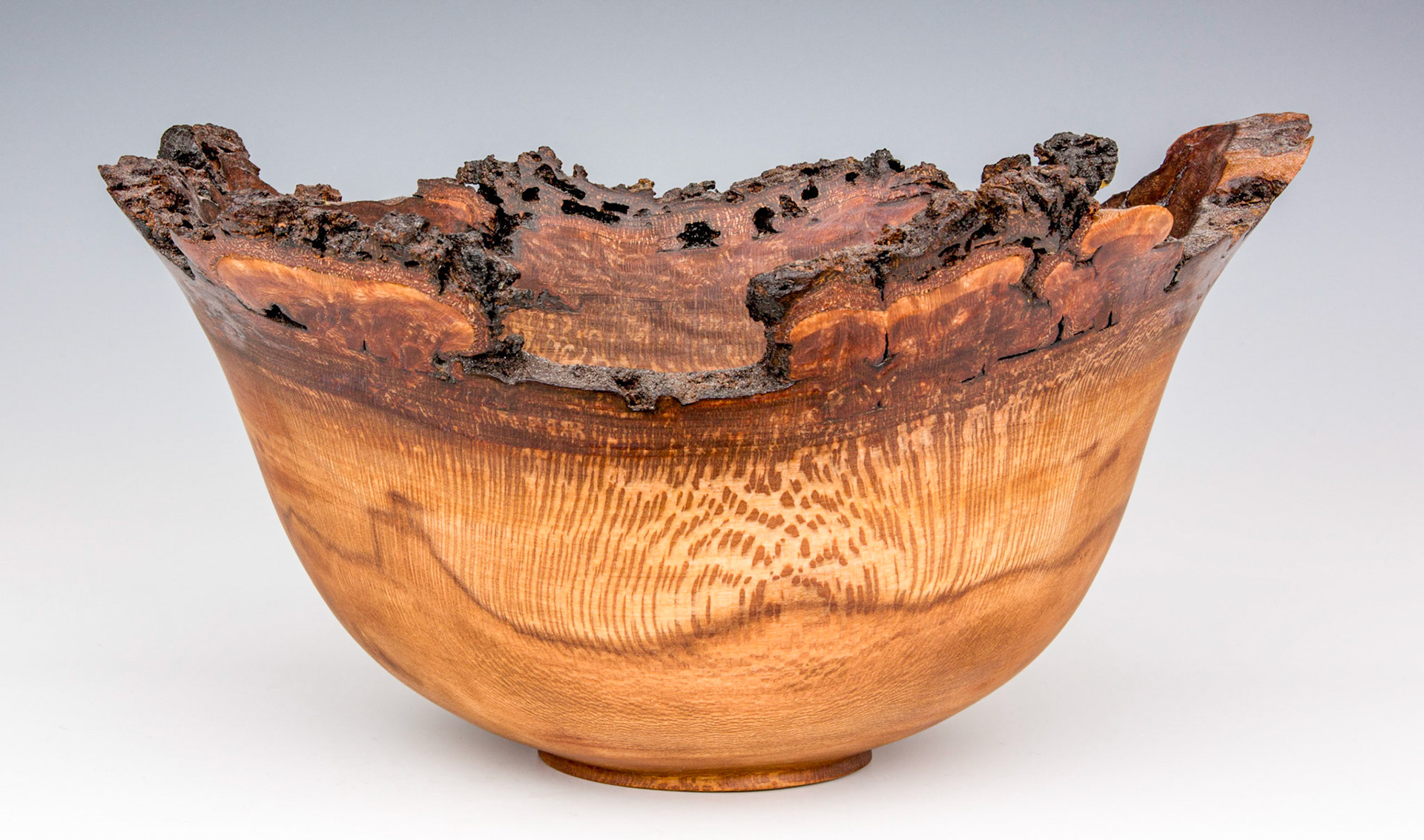 Sycamore Natural Edge Bowl - Diameter: 10 1/2 inches, Height: 5 1/2 inches (F11)