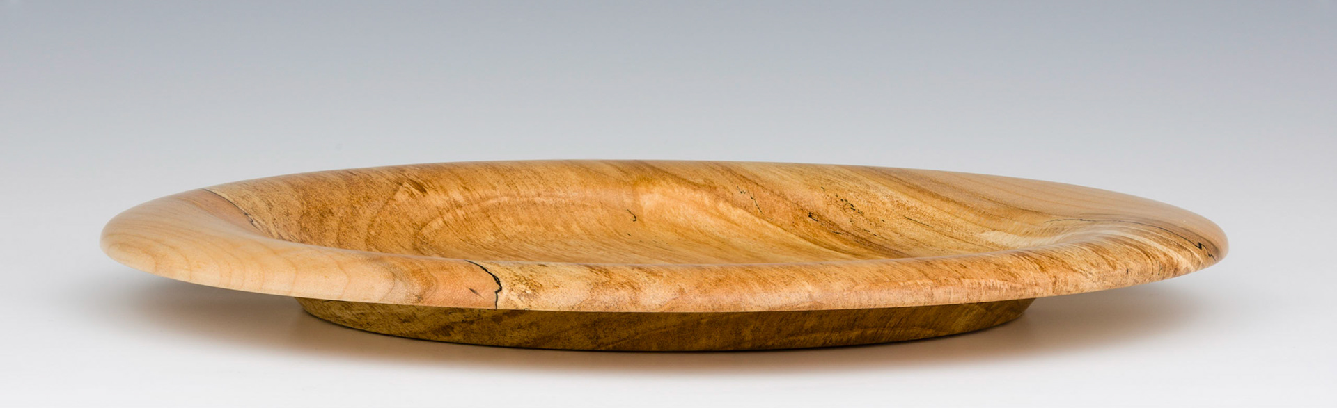 Maple Platter - Diameter: 11 1/8 inches, Height: 1 inch (D21)