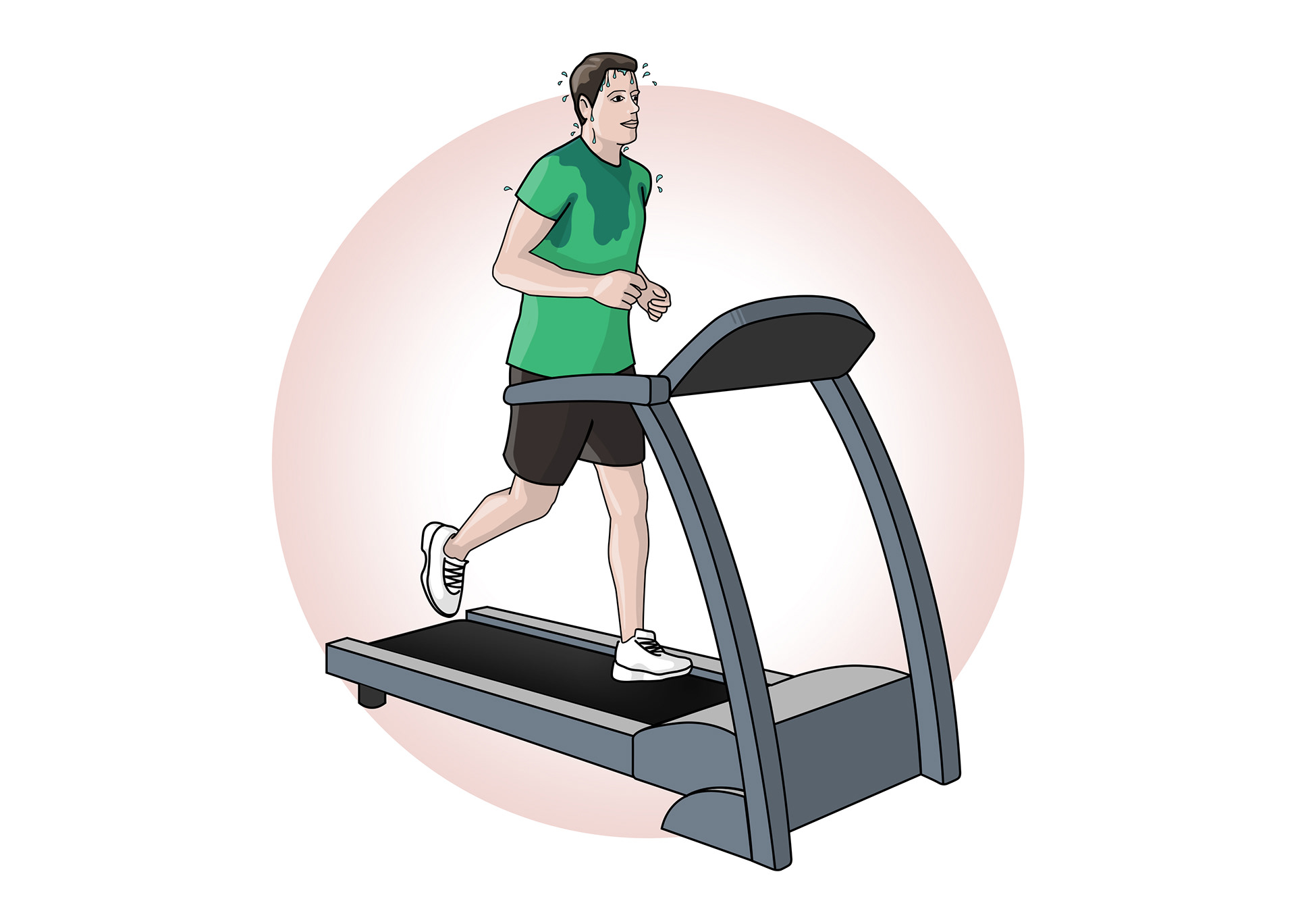 Sweating affects the amount of water in the blood