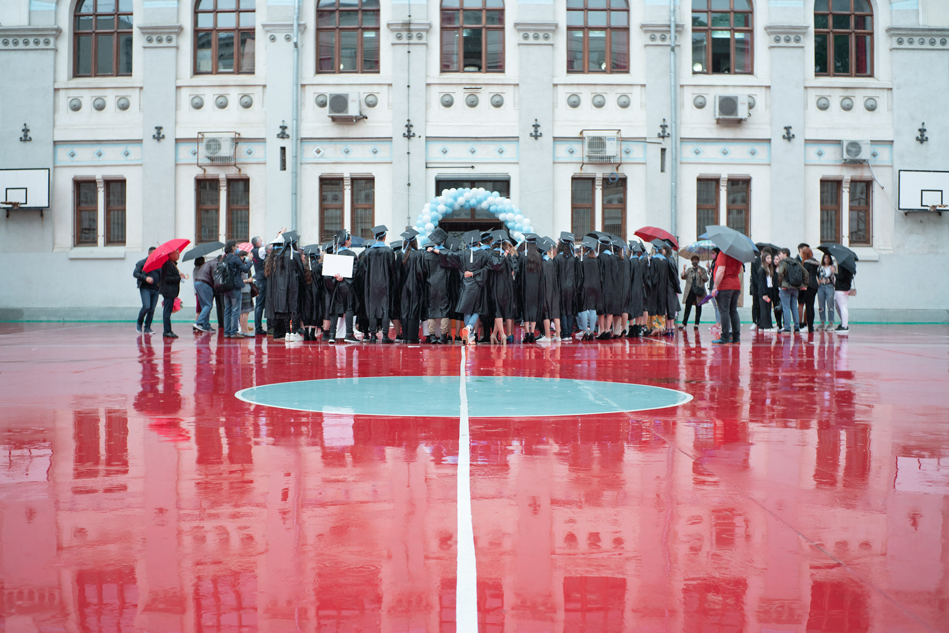 Graduation ceremony at "Gheorghe Lazăr" National College. Bucharest, May 2021.