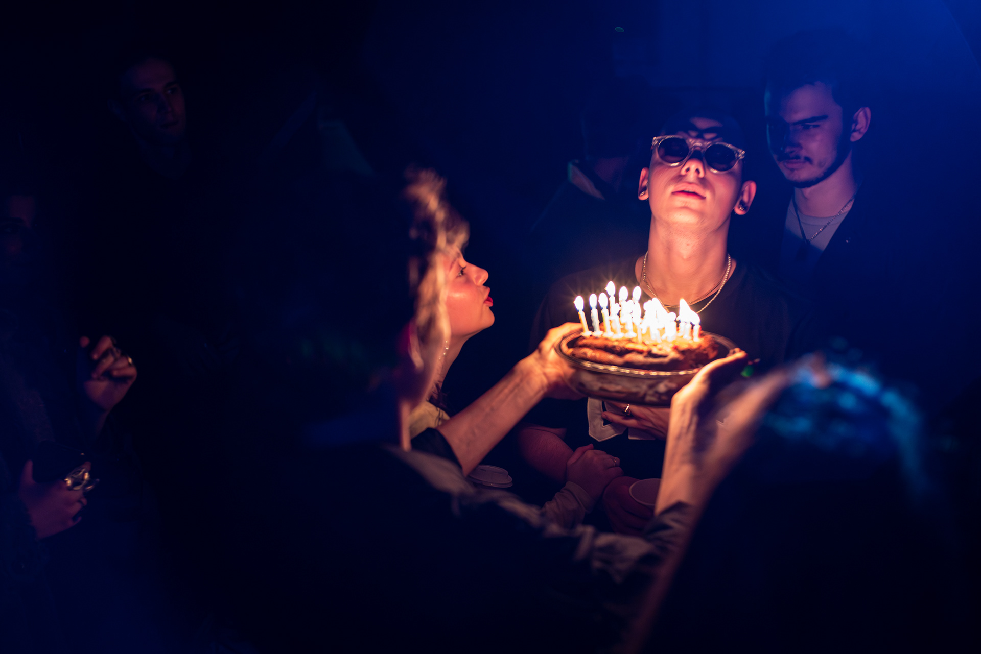 People singing “Happy Birthday!” to Marcel. Bucharest, May 2021.
