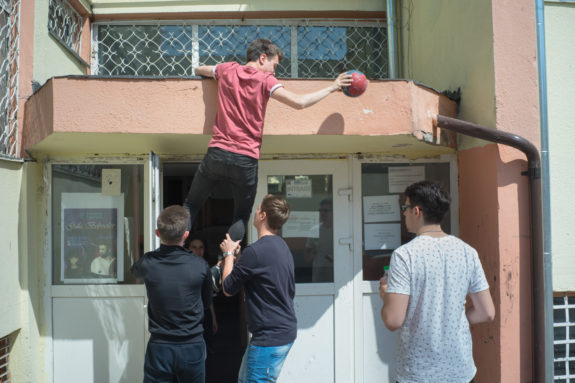 School courtyard, 2018
