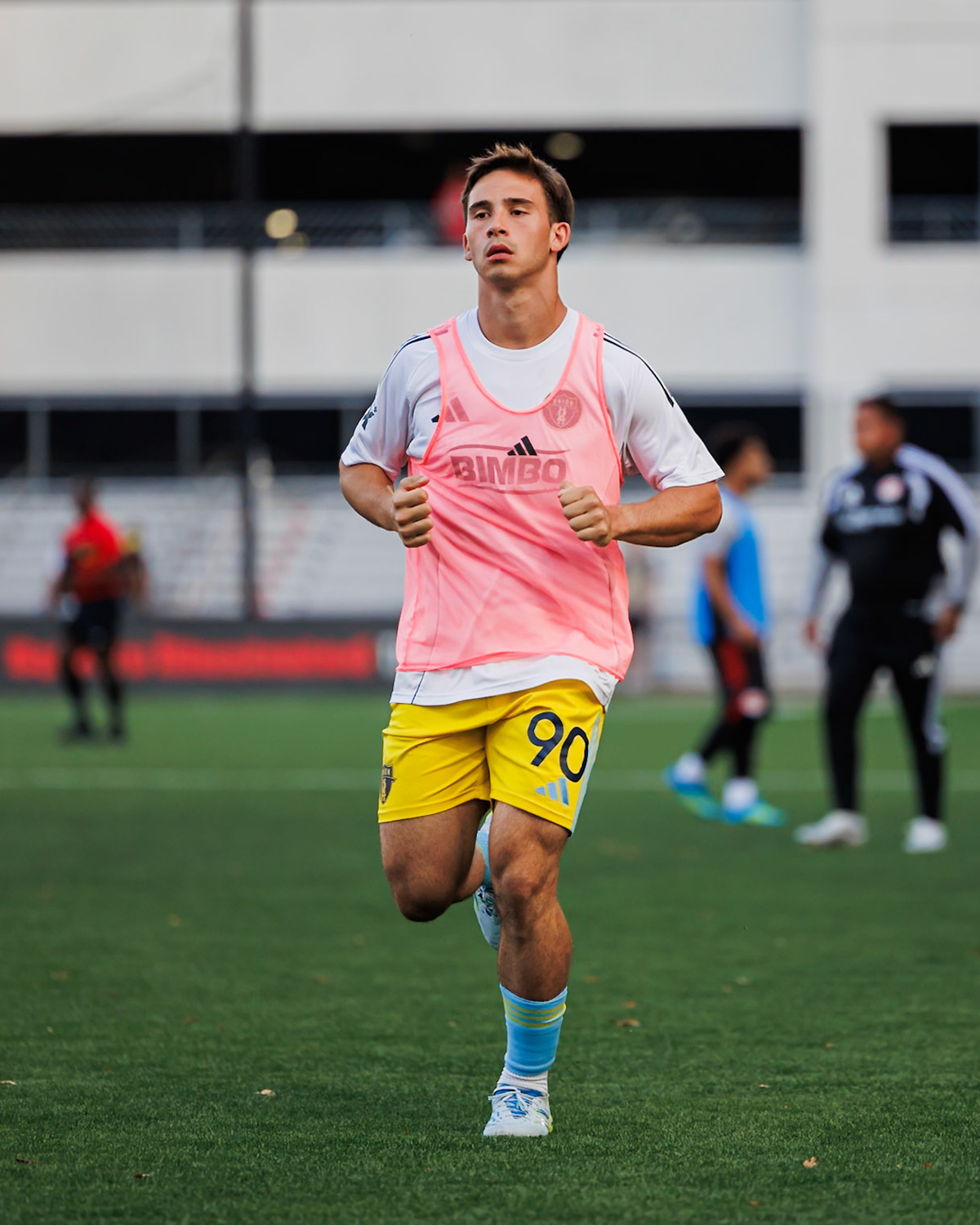 Oliver Pratt walks off at halftime.