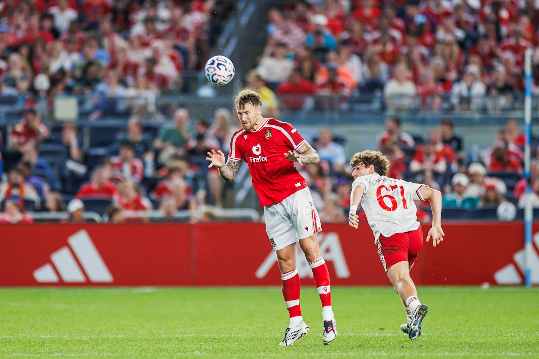 Dan Scarr during match action.