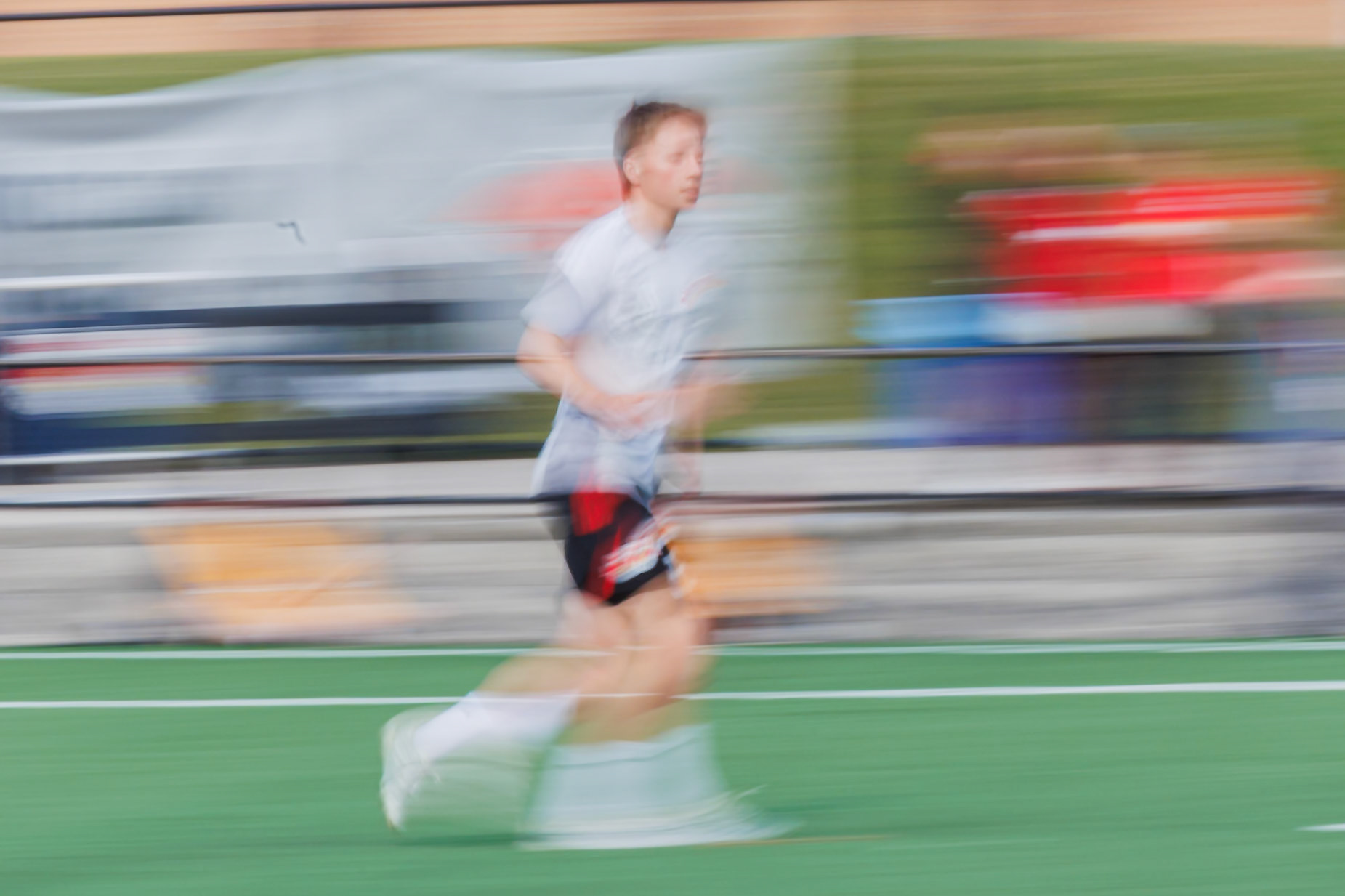 Nate Worth during pre-match warmups.