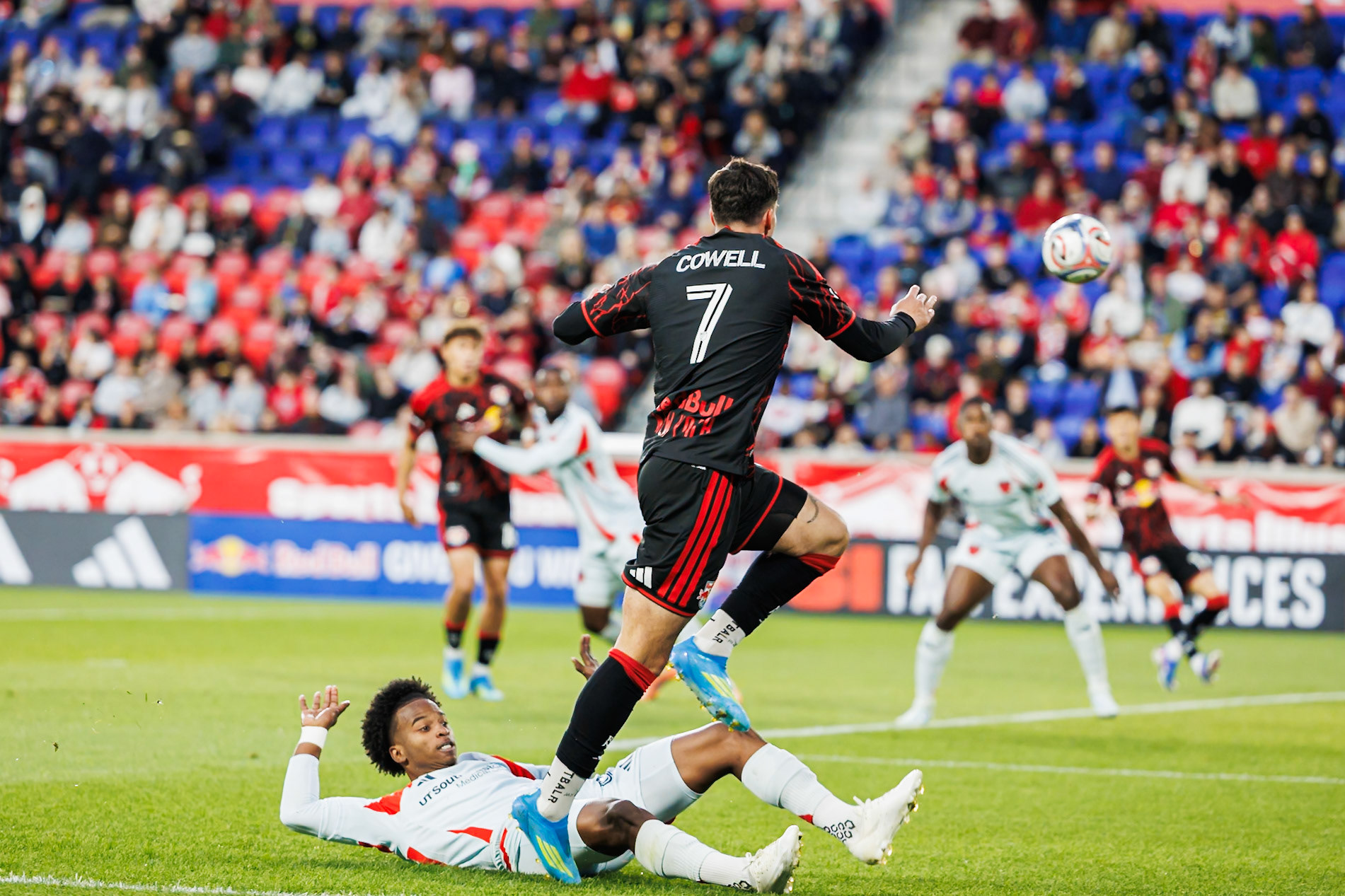 Cade Cowell advances during MLS action.
