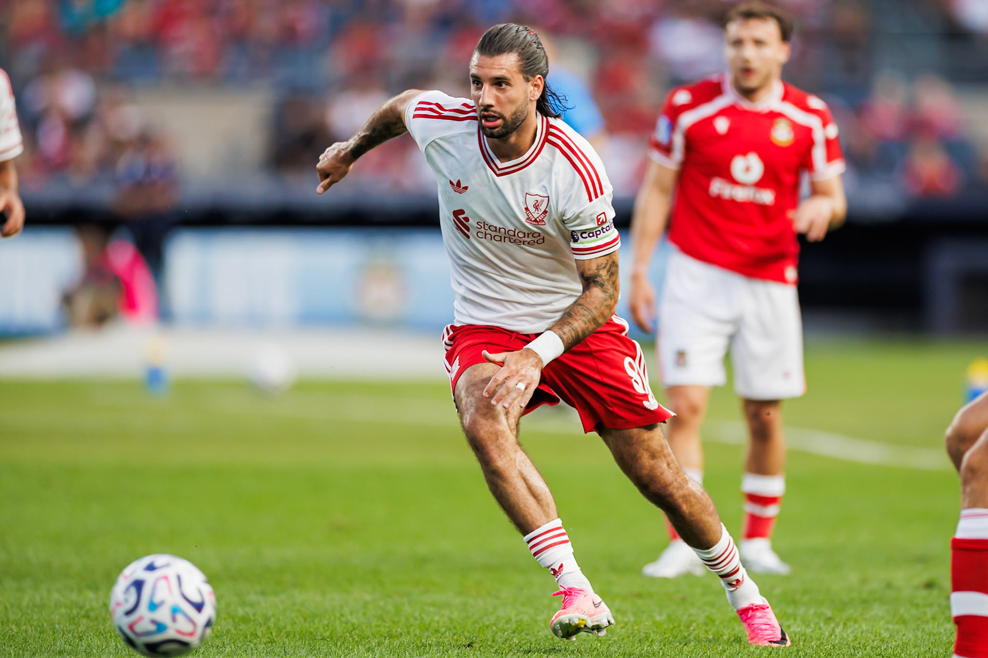 Dominik Szoboszlai during preseason action.