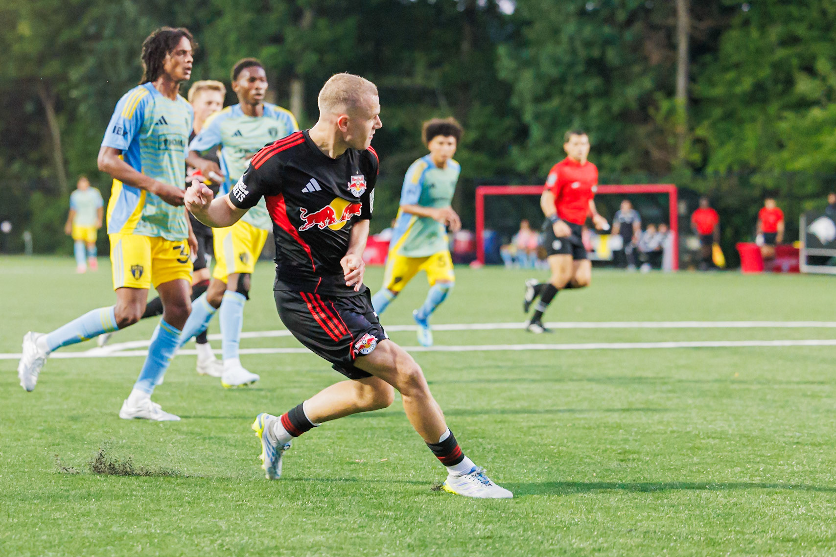 Dennis Gjengaar scores for New York Red Bulls II.