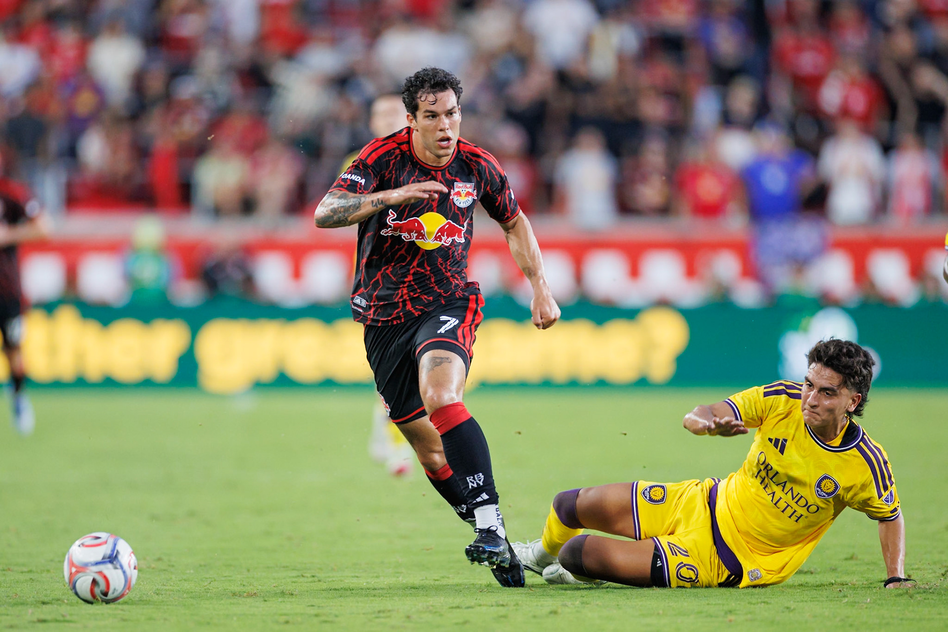Cade Cowell during New York Red Bulls match action.