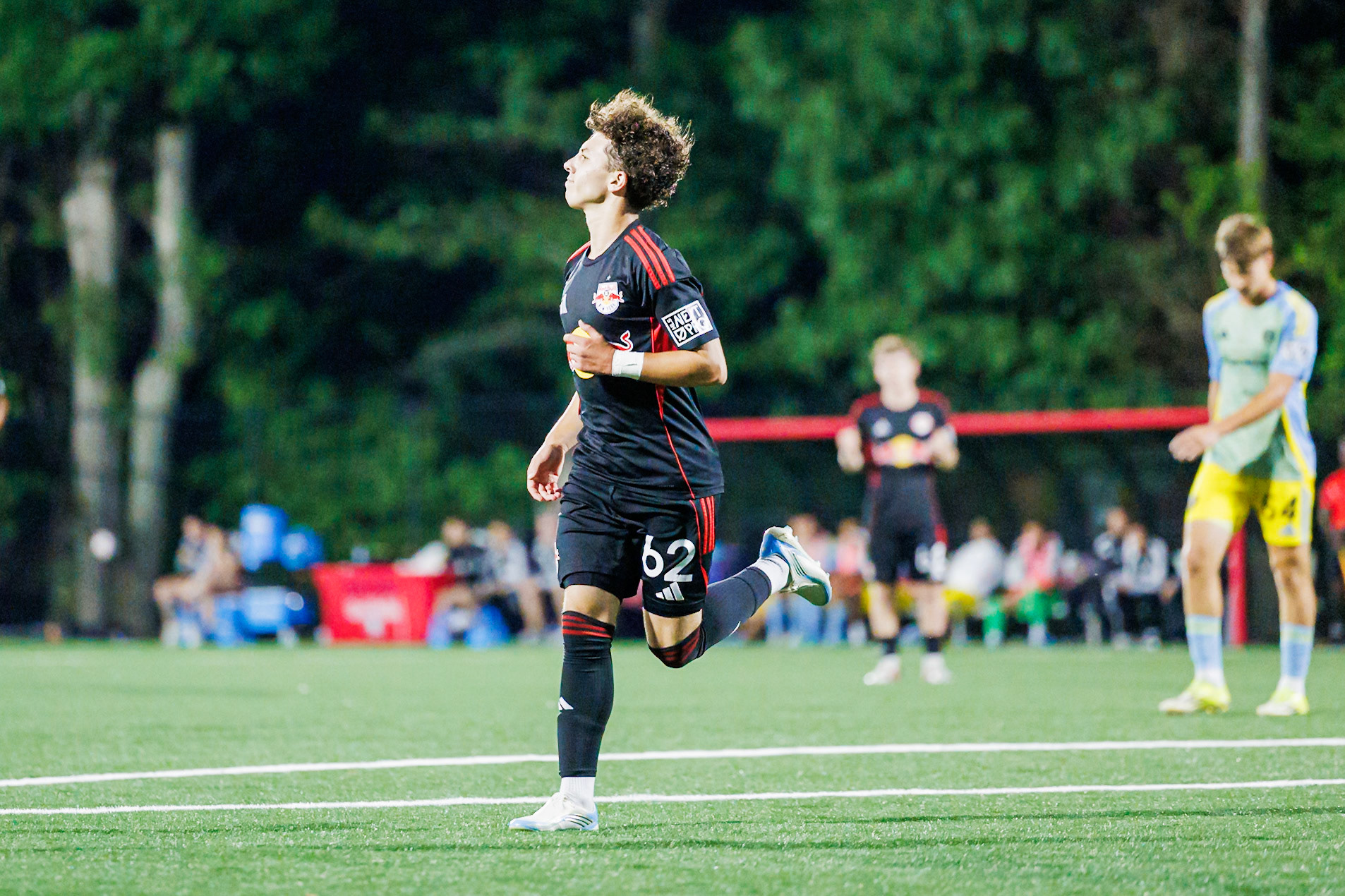 Paul Sokoloff celebrates his goal.
