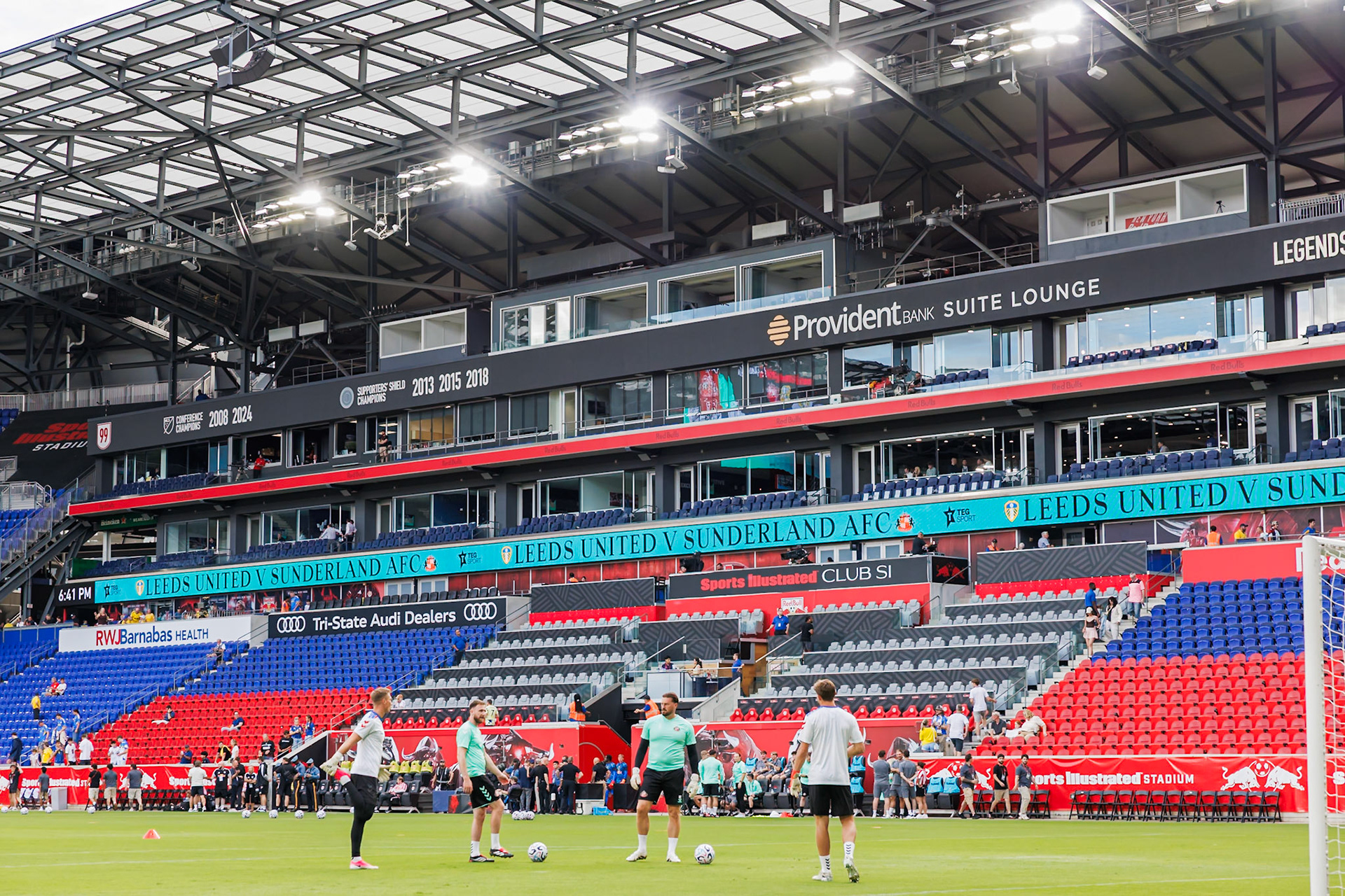 Sports Illustrated Stadium before Leeds United vs Sunderland AFC.