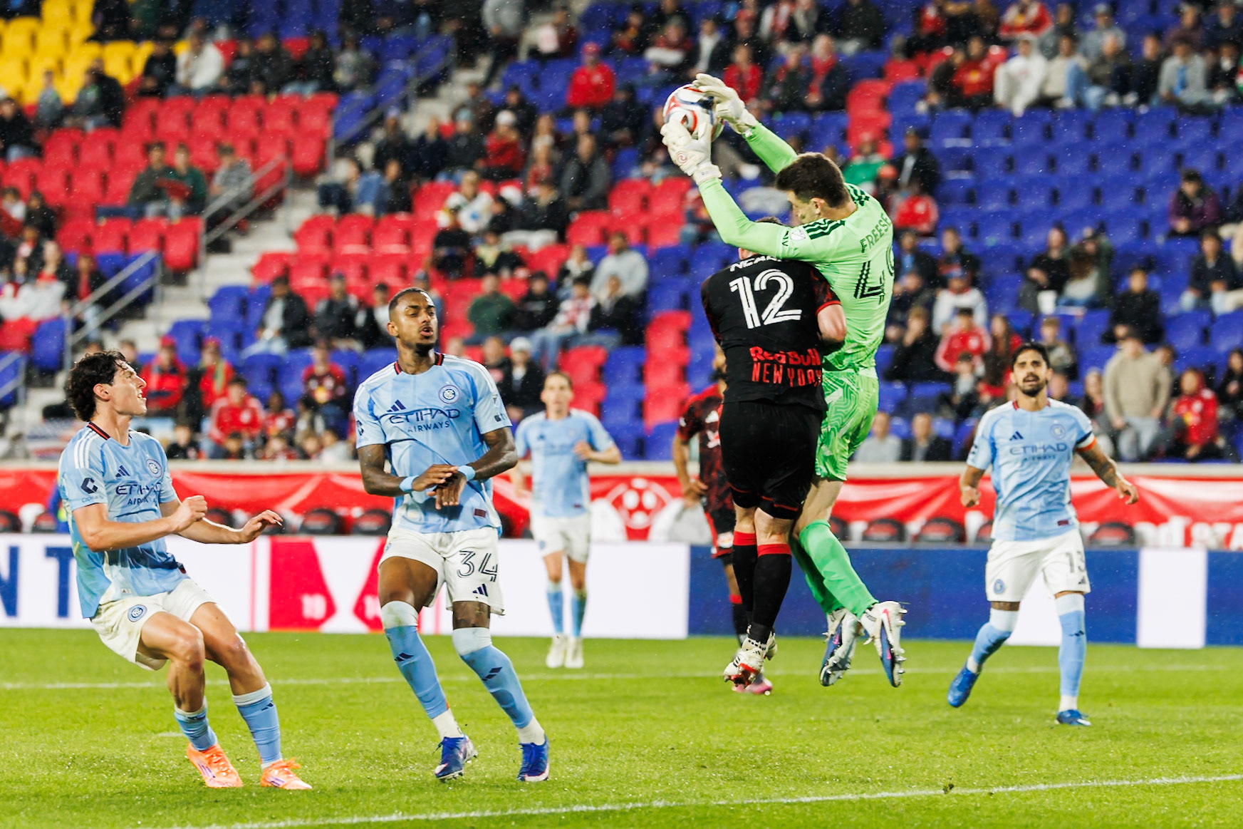 Matt Freese catches the ball.