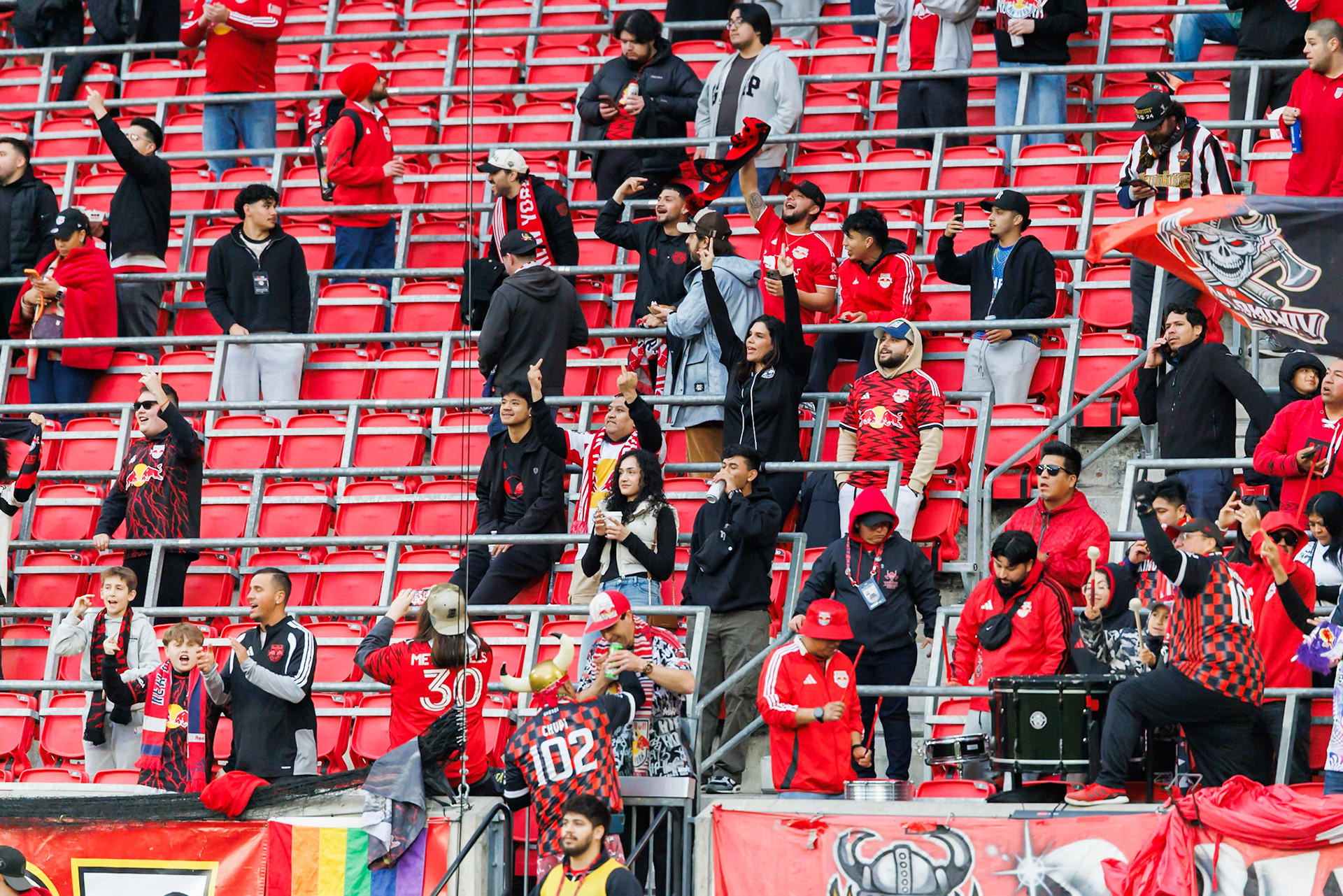 Red Bulls supporters create the matchday atmosphere.