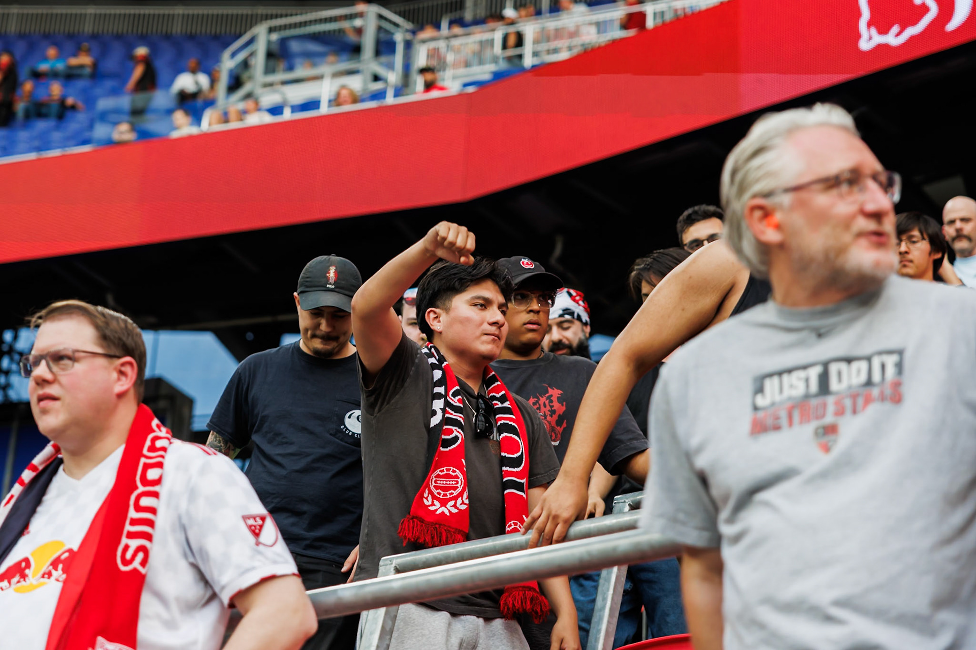 New York Red Bulls supporters before the match.