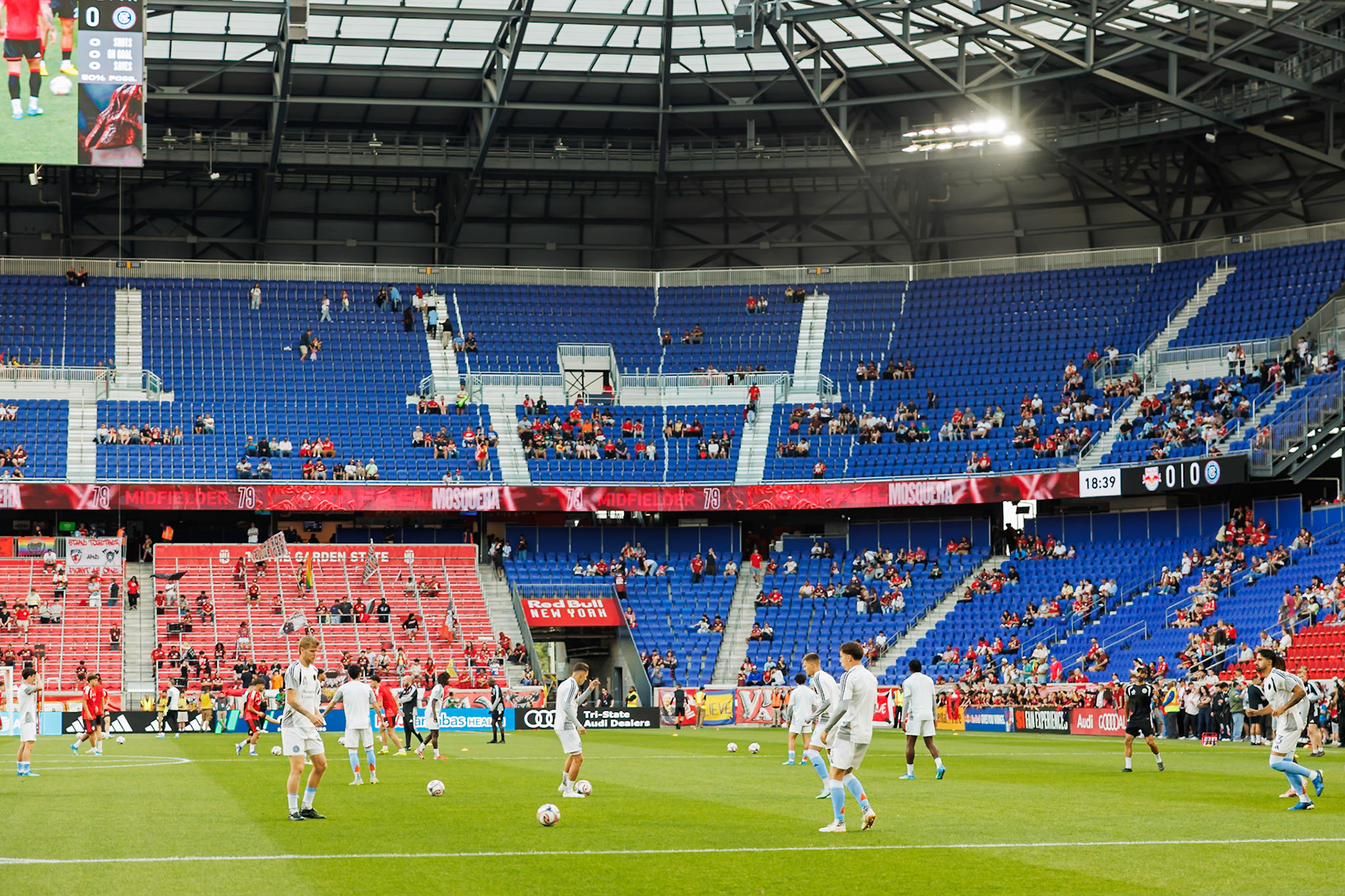 Sports Illustrated Stadium before the Hudson River Derby.