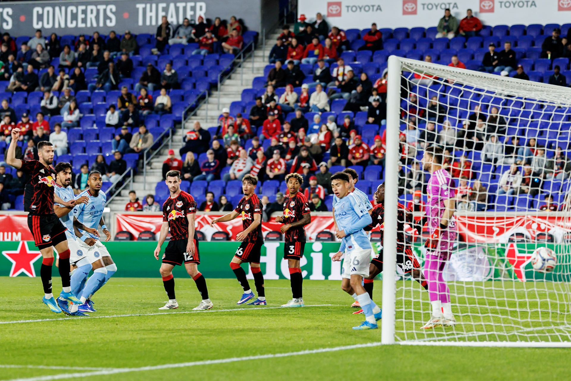 Raul Gustavo scores NYCFC’s second goal.