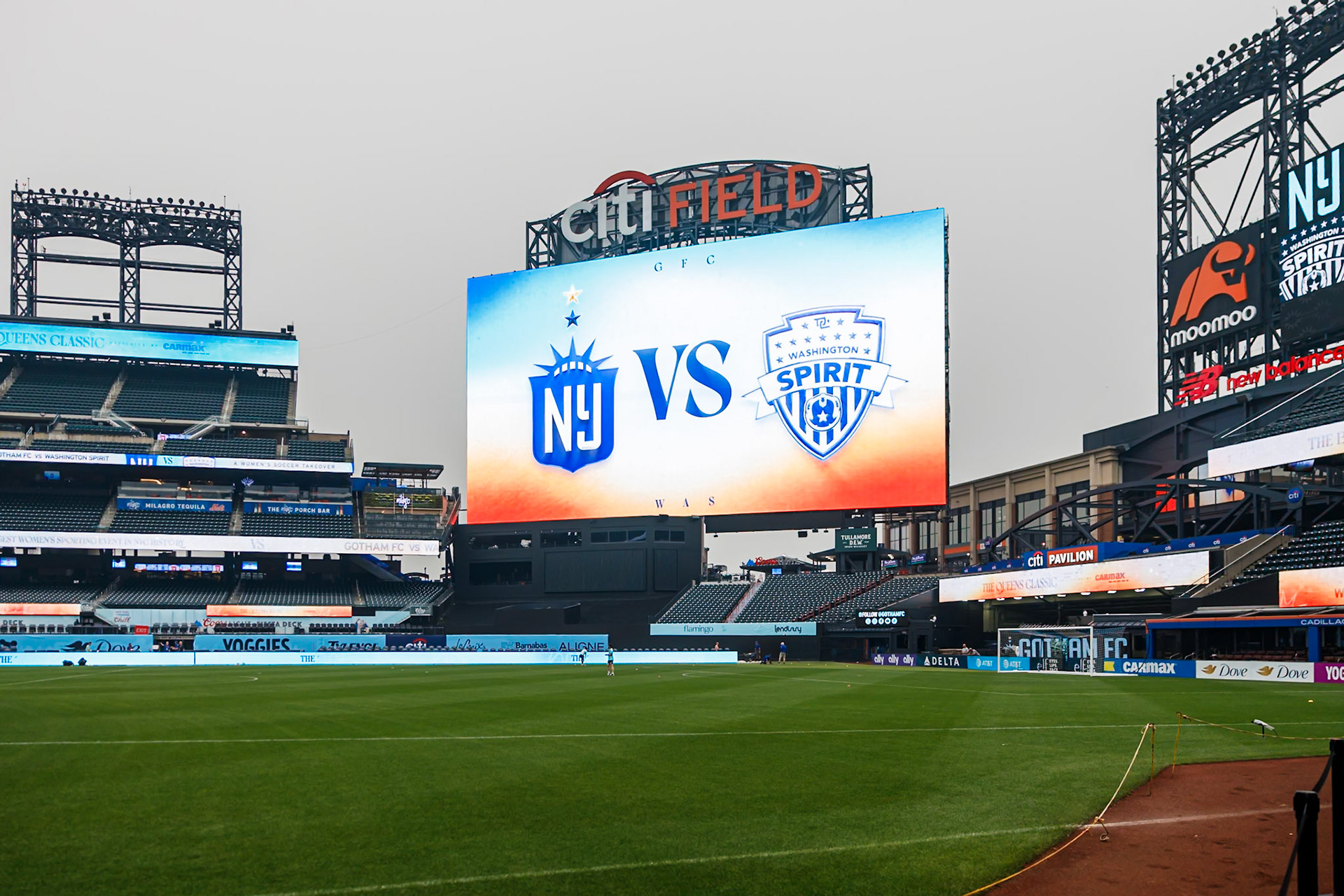 Citi Field hosts Gotham FC and Washington Spirit for The Queens Classic.