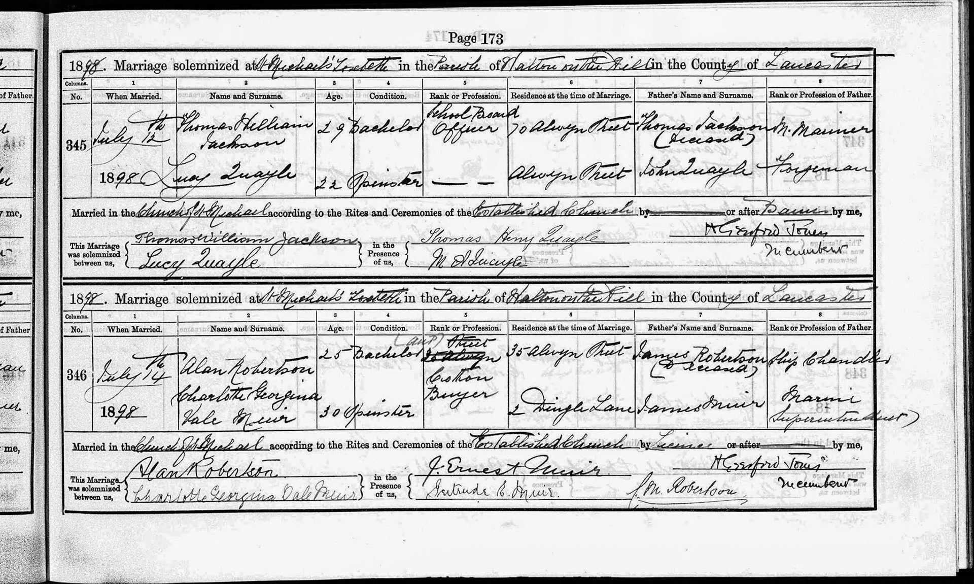 Marriage registration