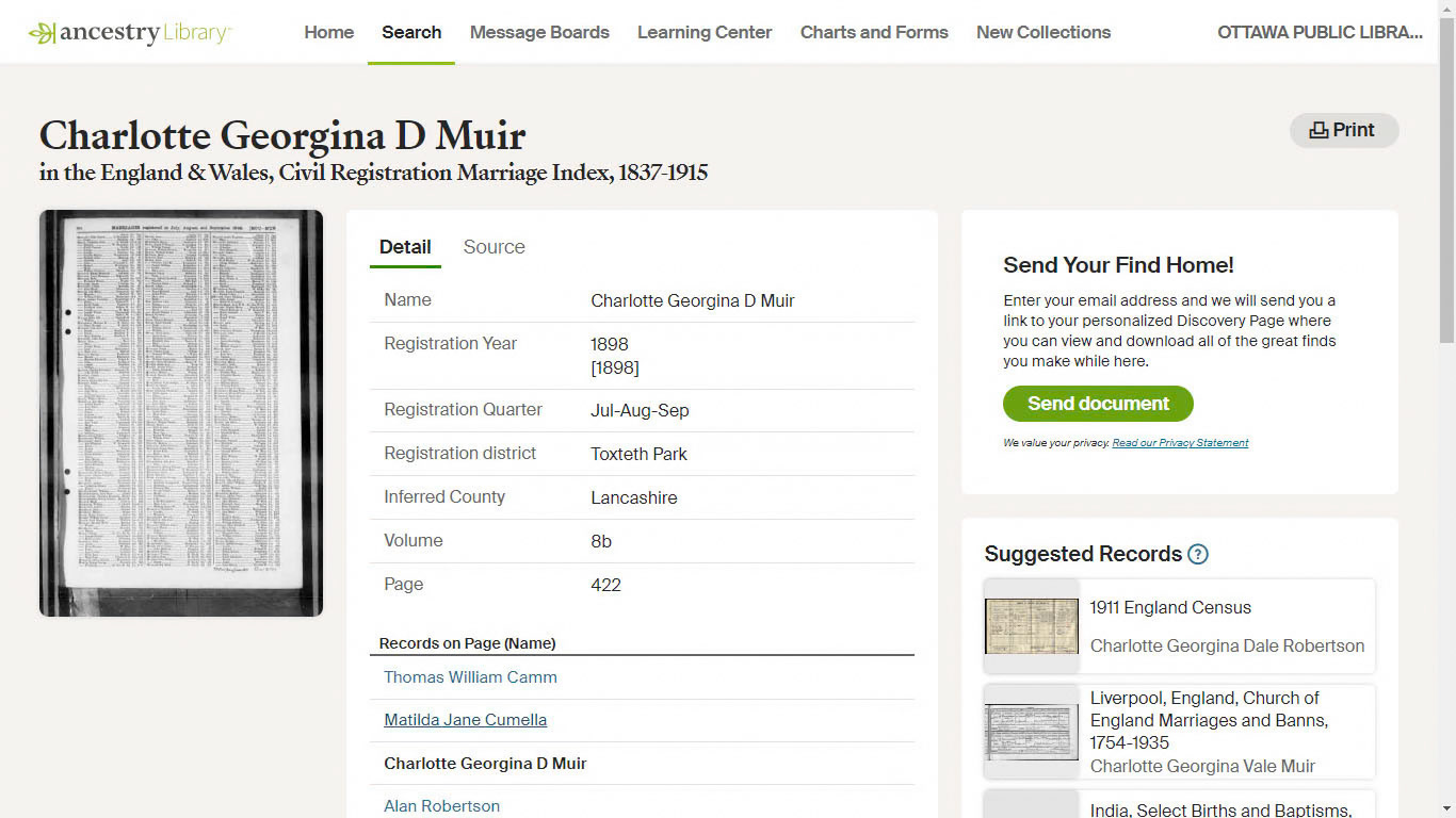 Marriage registration