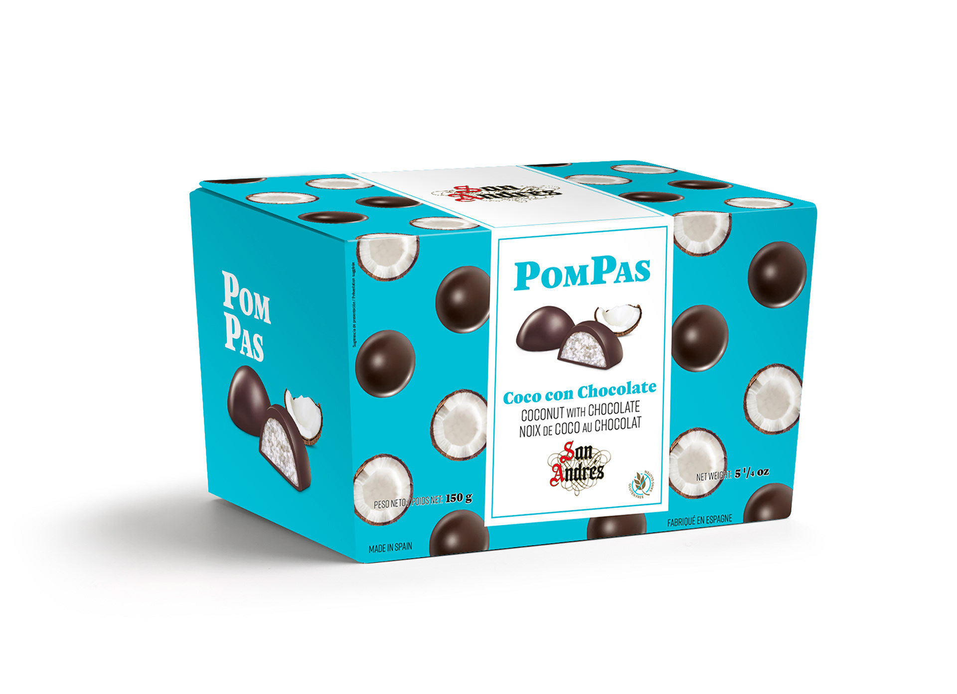 Diseño y fotografía packaging Pompas