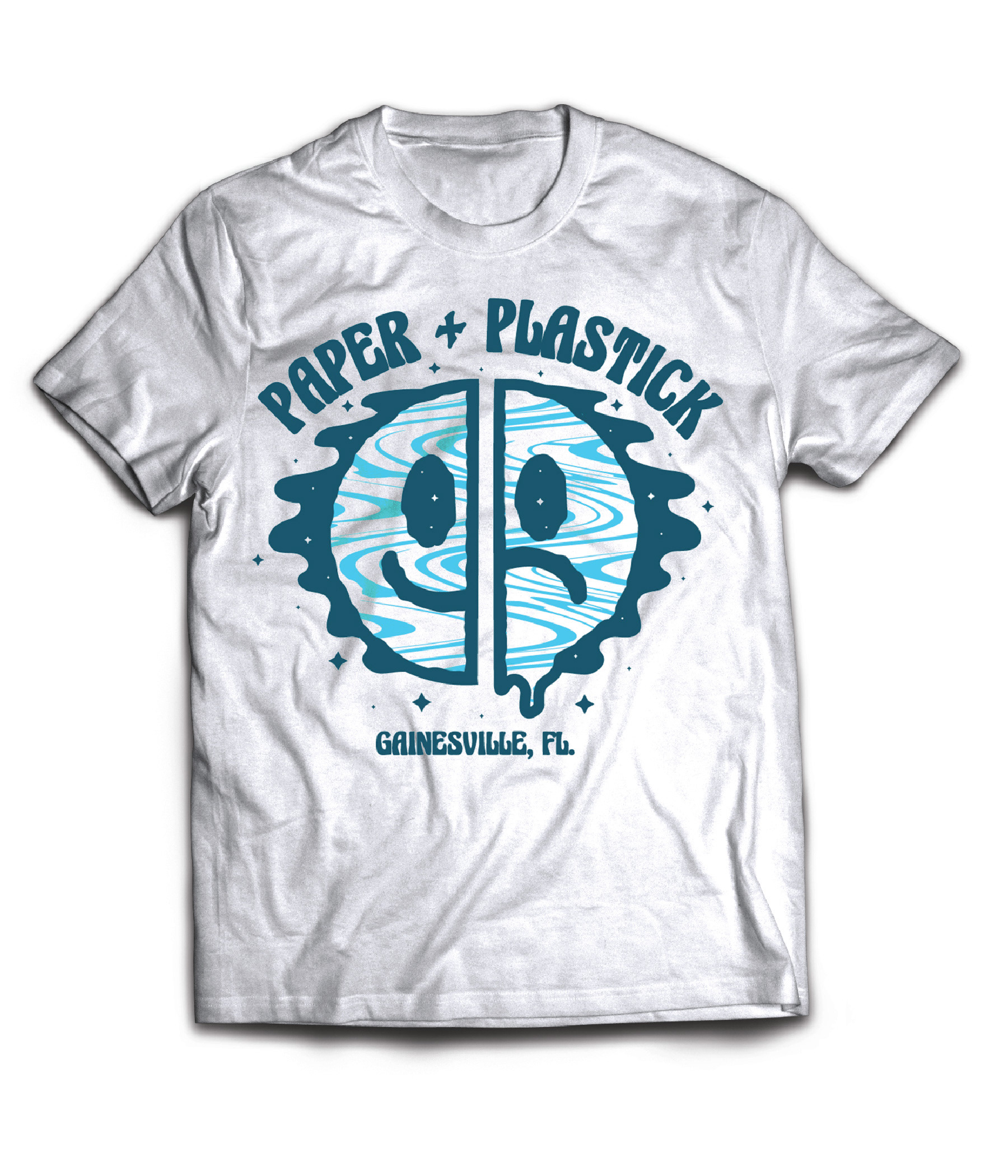 Happy/Sad tee for Paper + Plastick 