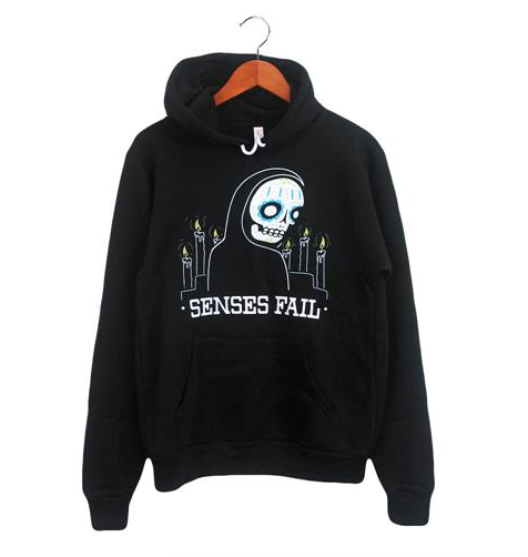 "Muertos" on pullover hoodie