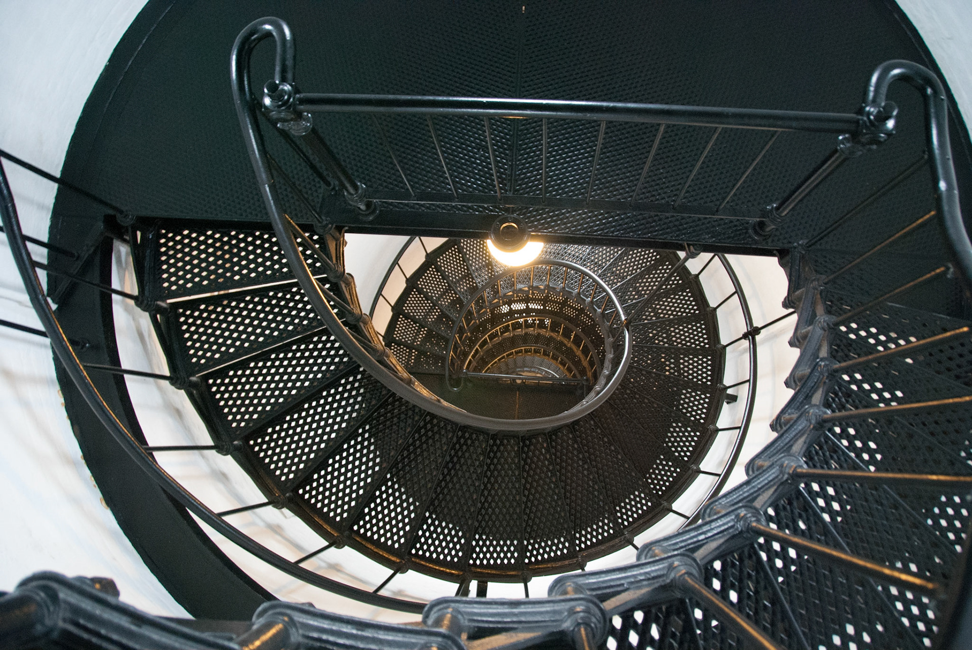 Stairs in Yaquina Head Lighthouse