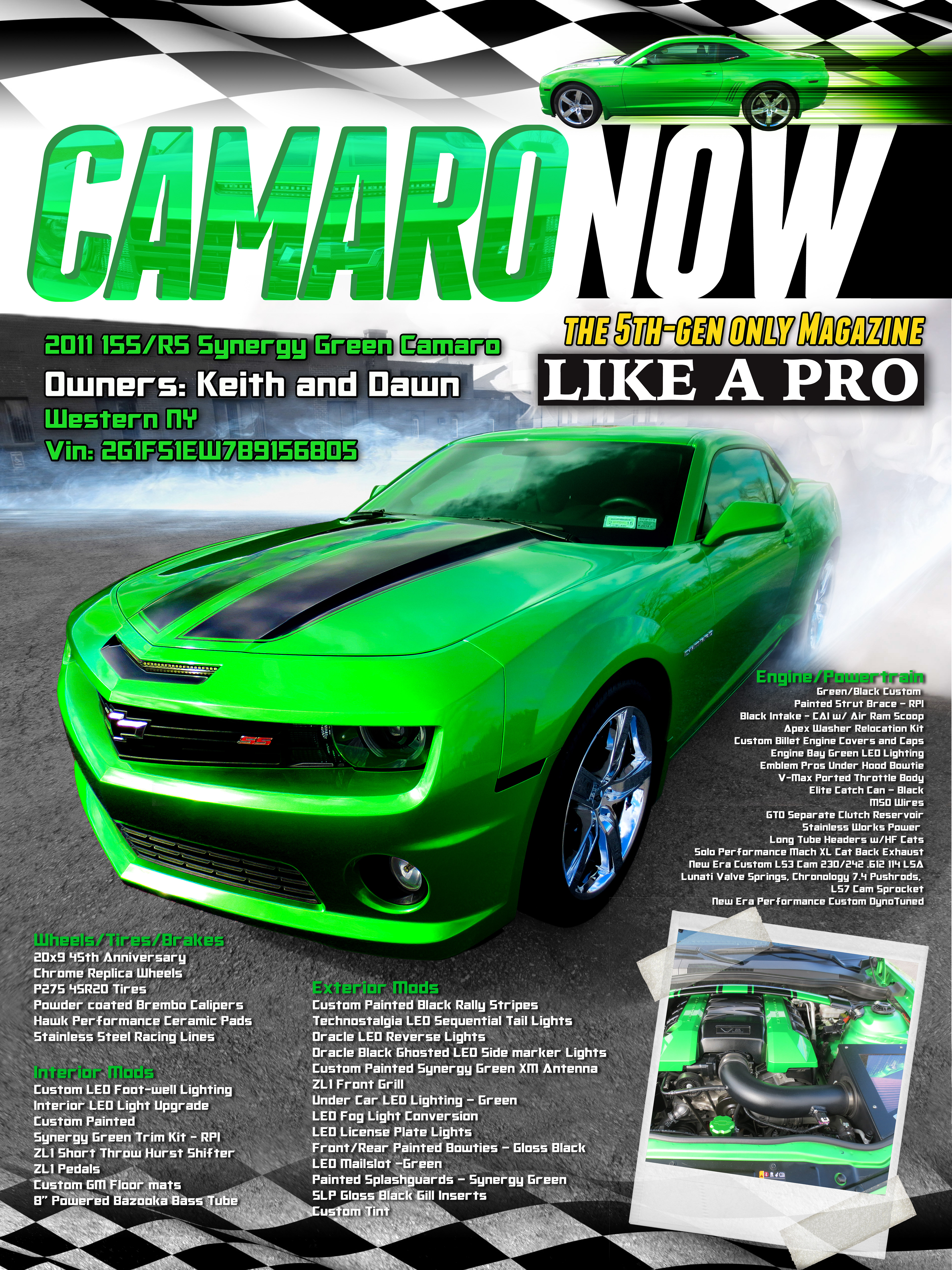 Magazine cover for Camaro Now Magazine