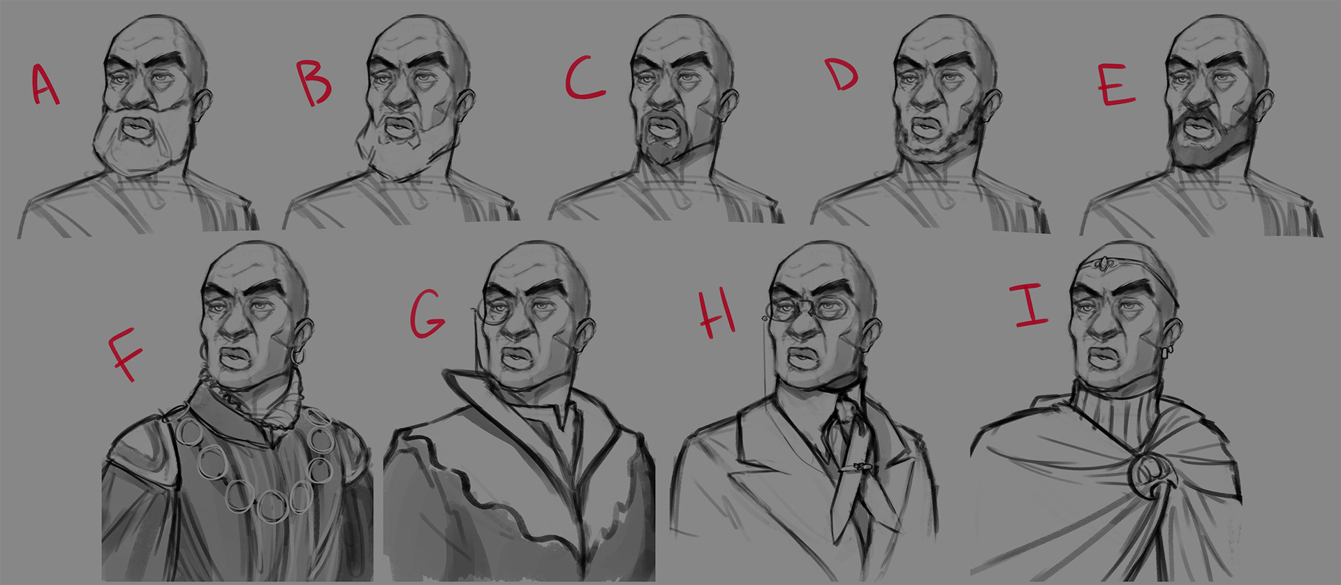 Character design concepts for Anarchy by WeStar Games