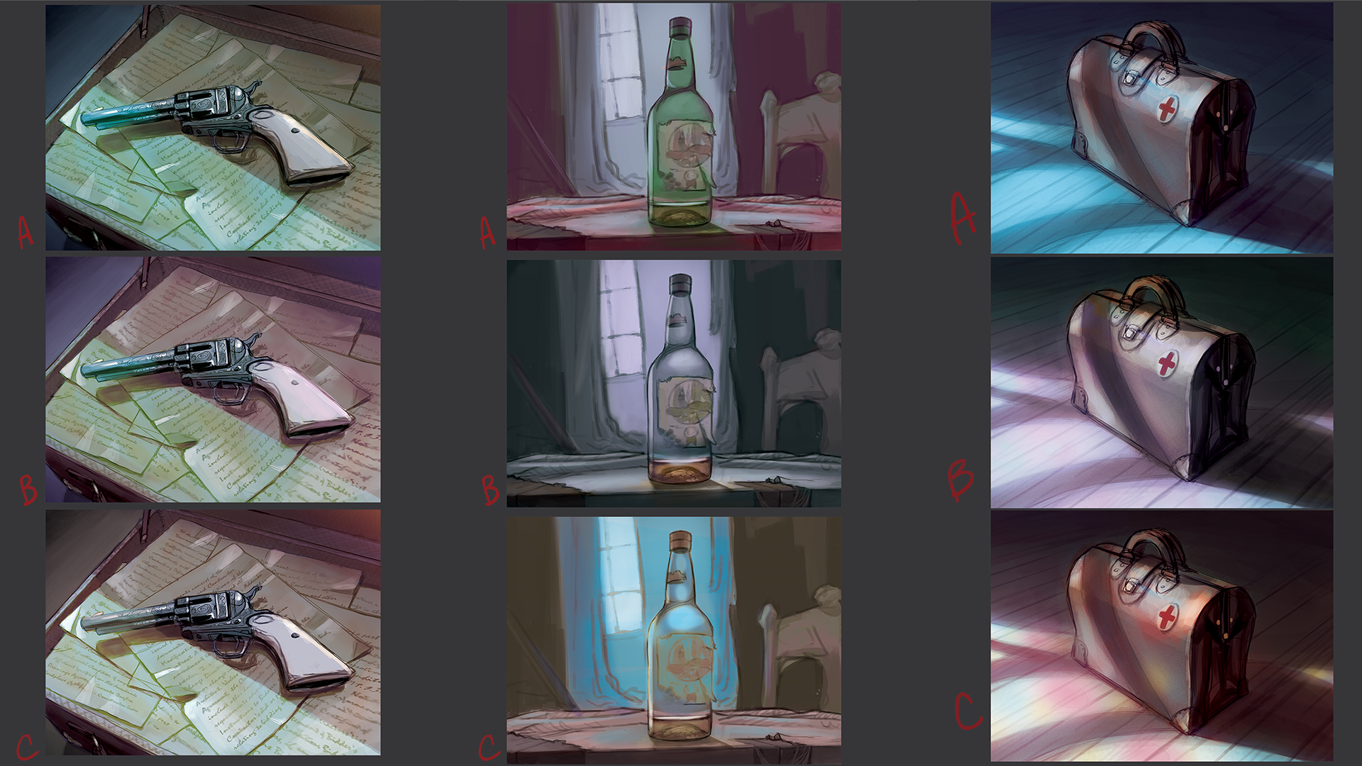 Item illustration thumbnails for Terrorscape by Ice Makes