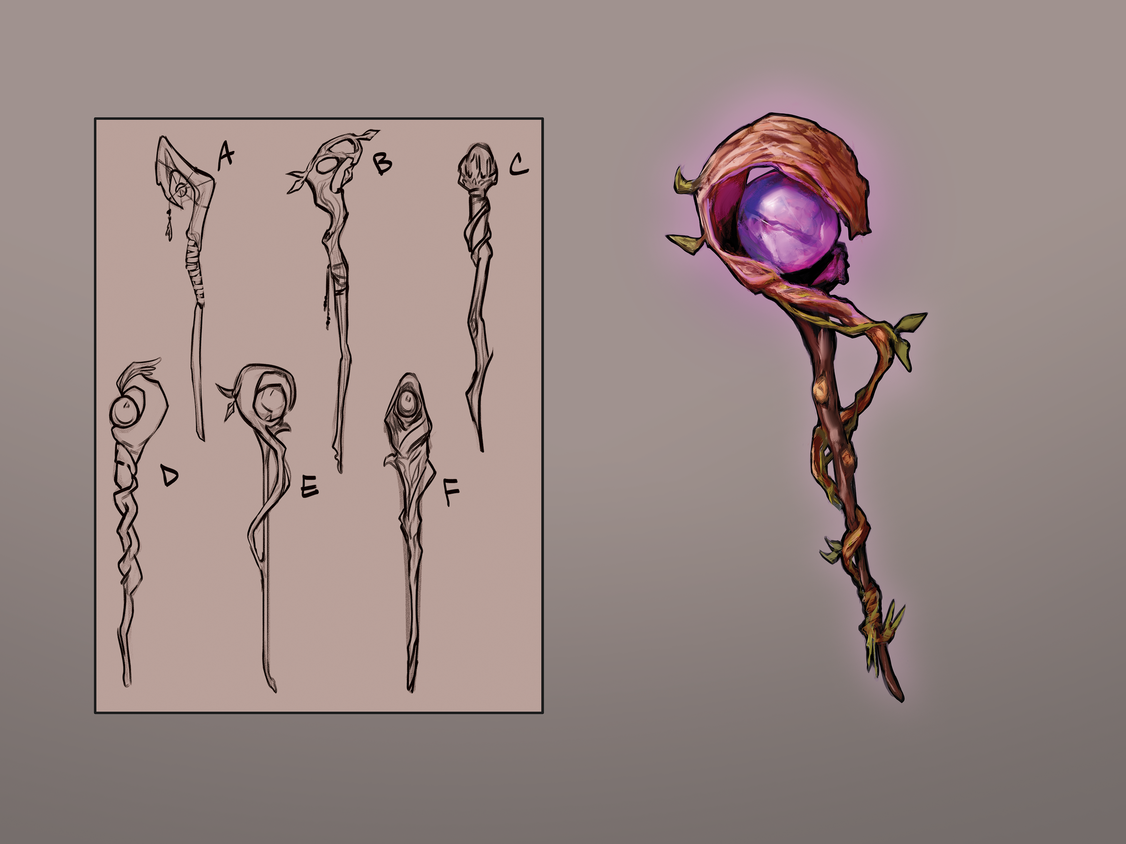 Staff Design from Your Sword Visual Novel