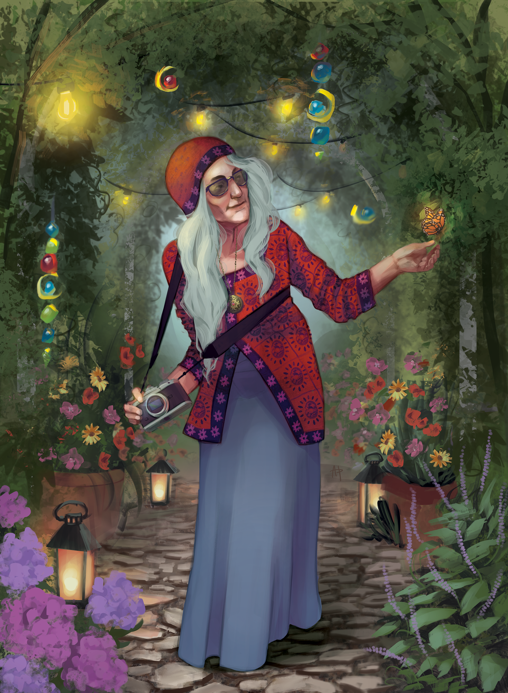 "Director" court card illustration for Scales of Influence