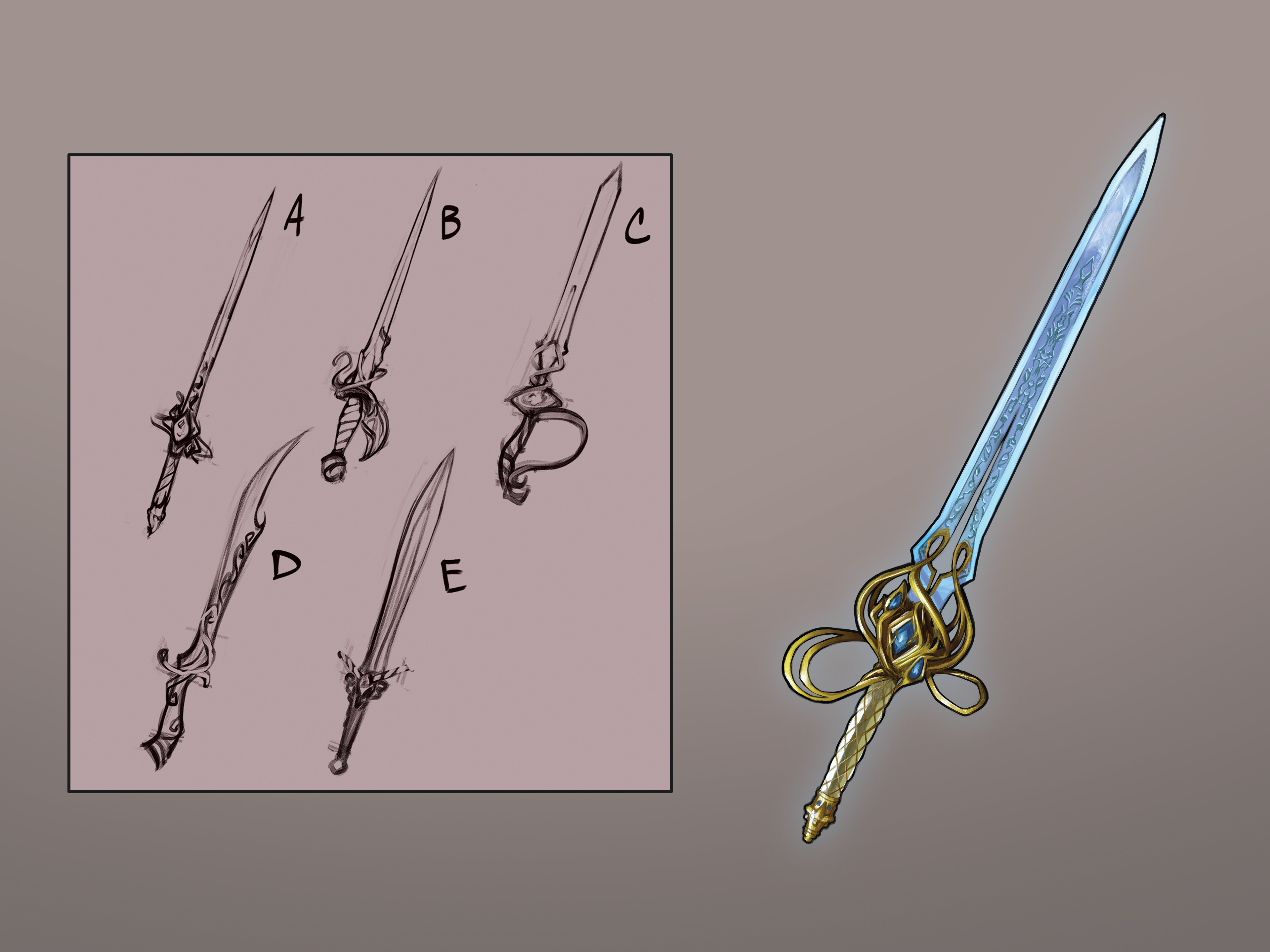 Sword Design from Your Sword Visual Novel
