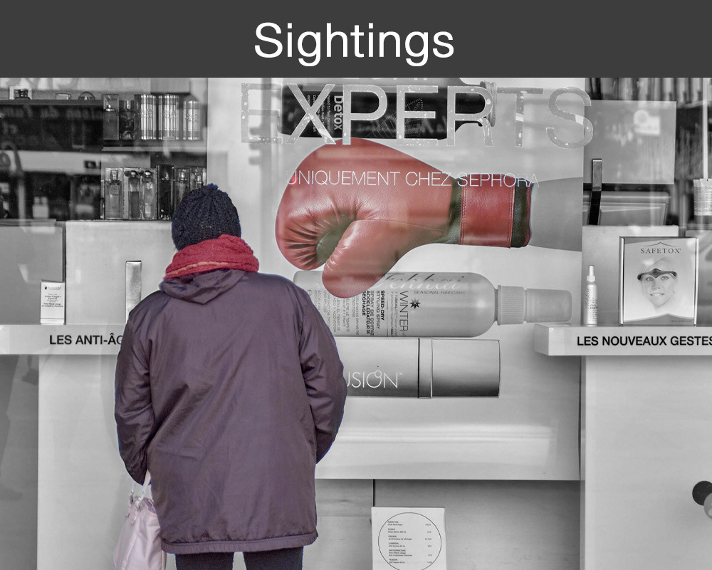 Sightings - people out and about - street reportage people photo wall art by professional photographer Paul E Williams.