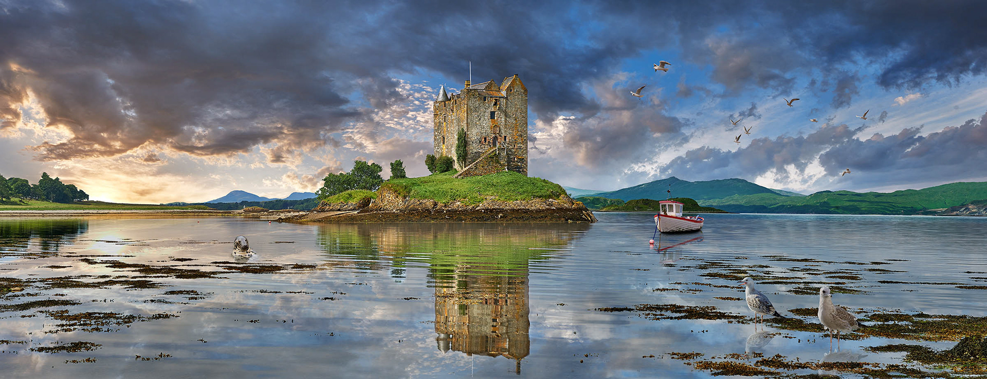 Photo of Castle Stalker, Scotland by photographer Paul E Williams