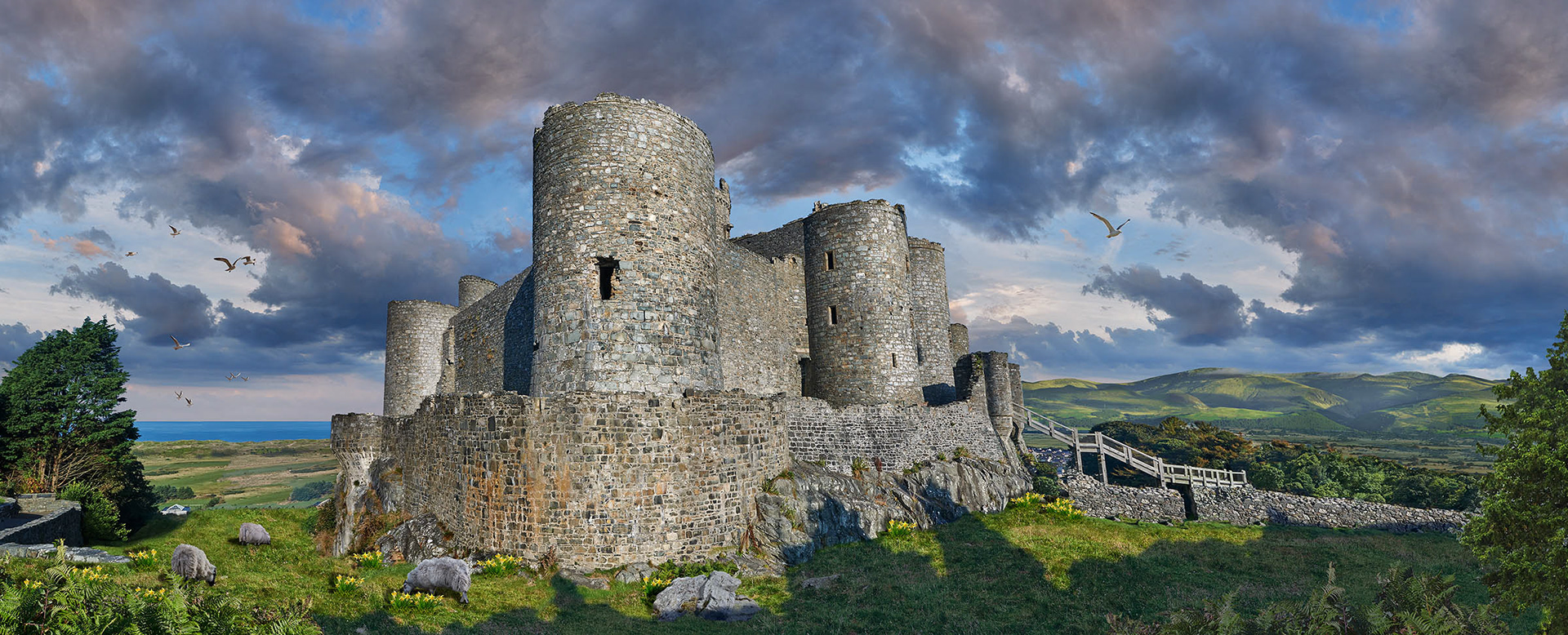 Photo of Harlech Castle, Wales by photographer Paul E Williams
