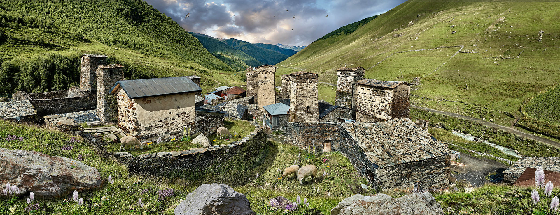 Medieval Svan Tower Houses of Svaneti, Ushguli, Georgia (country) photo by photographer Paul E Williams